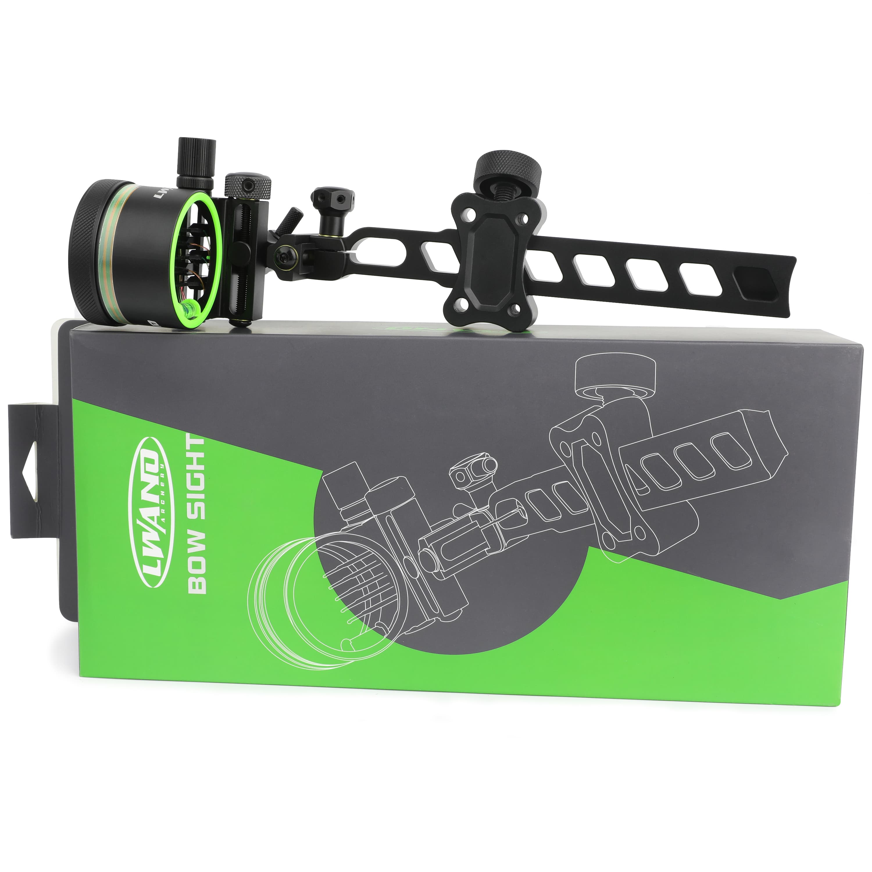 LWANO M2 5 Pin Bow Sight .019" Micro Adjustable Sight for Hunting-CHN Archery