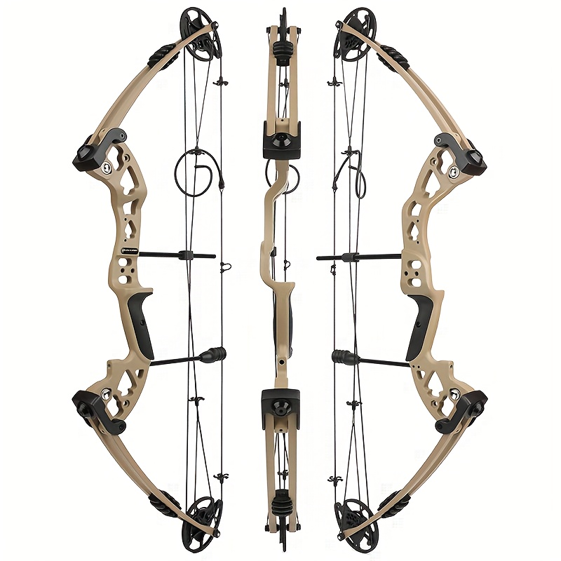 Complete Compound Bow Hunting Set, 30-60 Lbs Adjustable Draw Weight, High-Strength Alloy, Quiet Double Offset Wheel System, with Accessories - Ideal for Outdoor Archery Enthusiasts