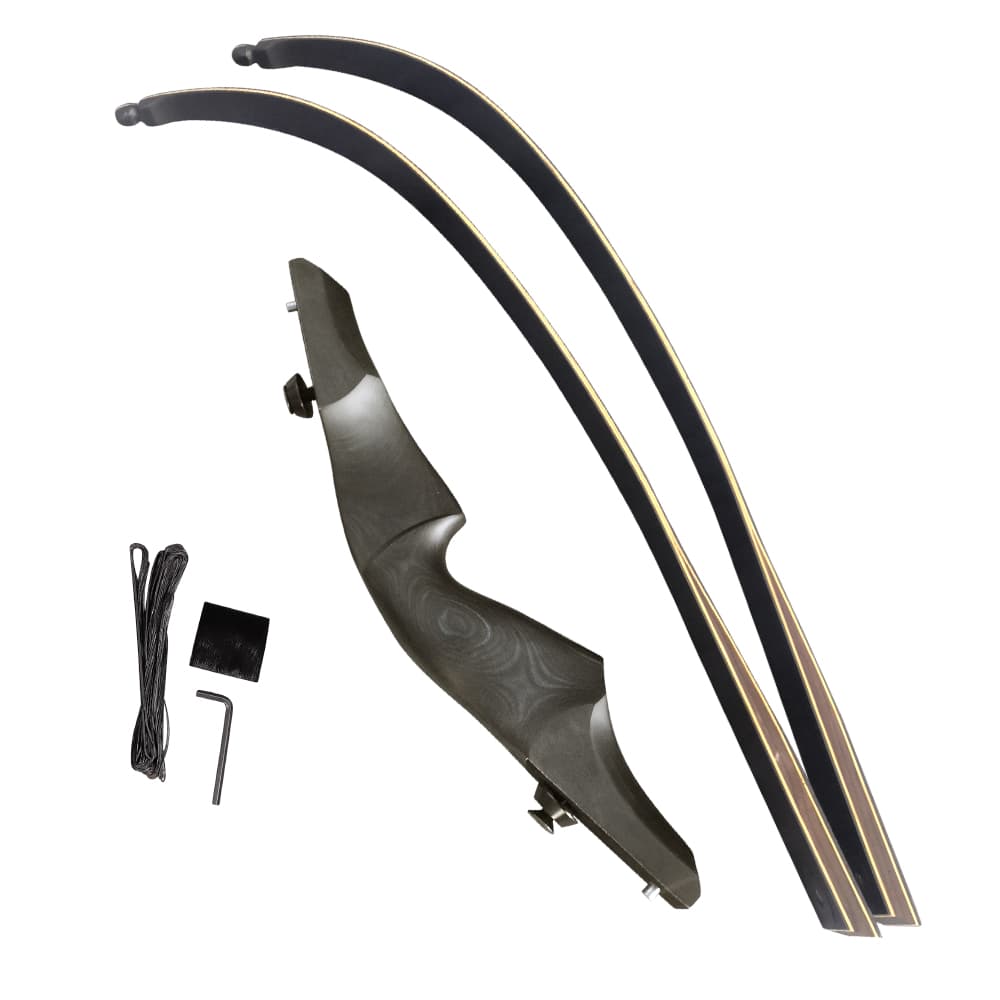 BLACK HUNTER Rebirth 60" Wooden Recurve Bow Takedown 25-60 lbs
