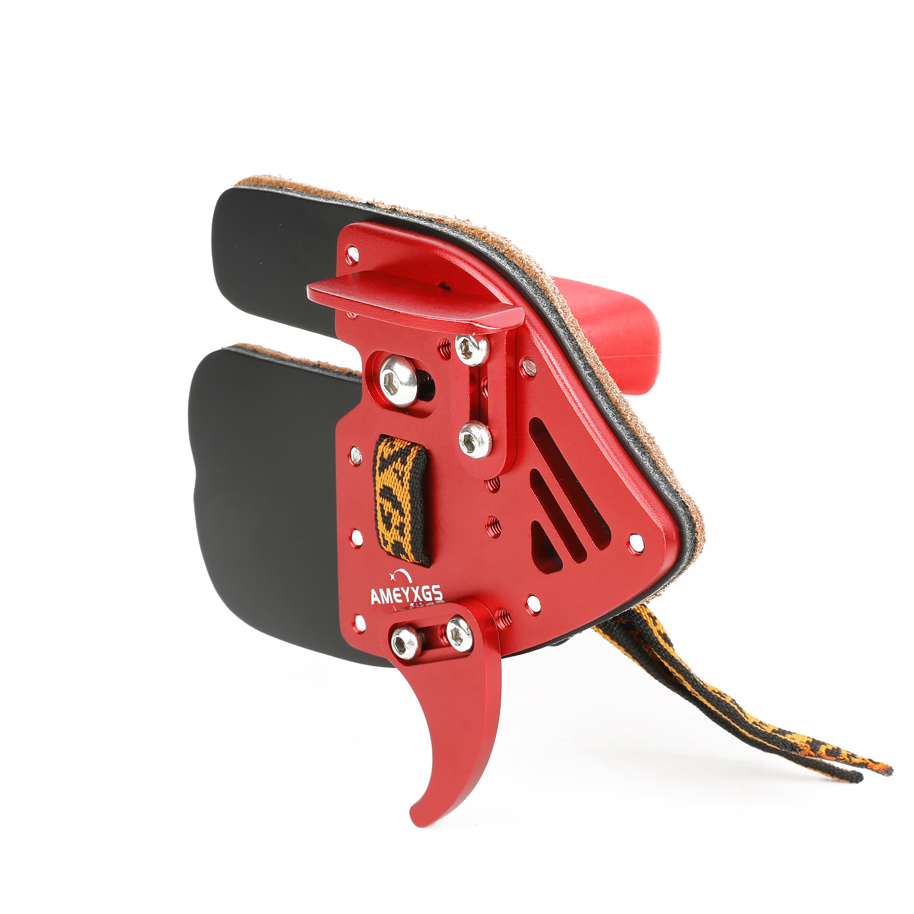 AMEYXGS AH2 Archery Finger Tab Aluminum Frame/Cordovan Face RH-CHN Archery