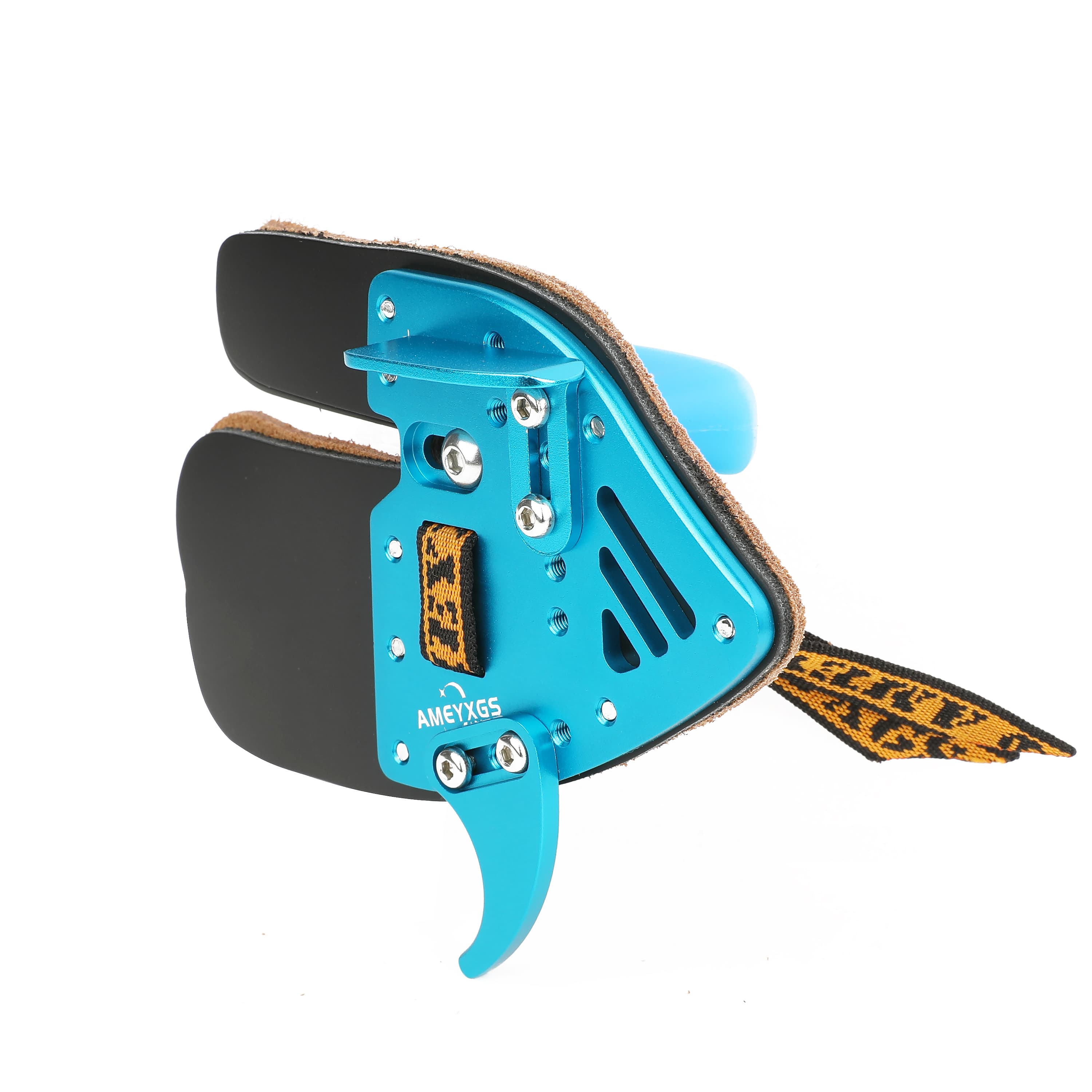 AMEYXGS AH2 Archery Finger Tab Aluminum Frame/Cordovan Face RH-CHN Archery