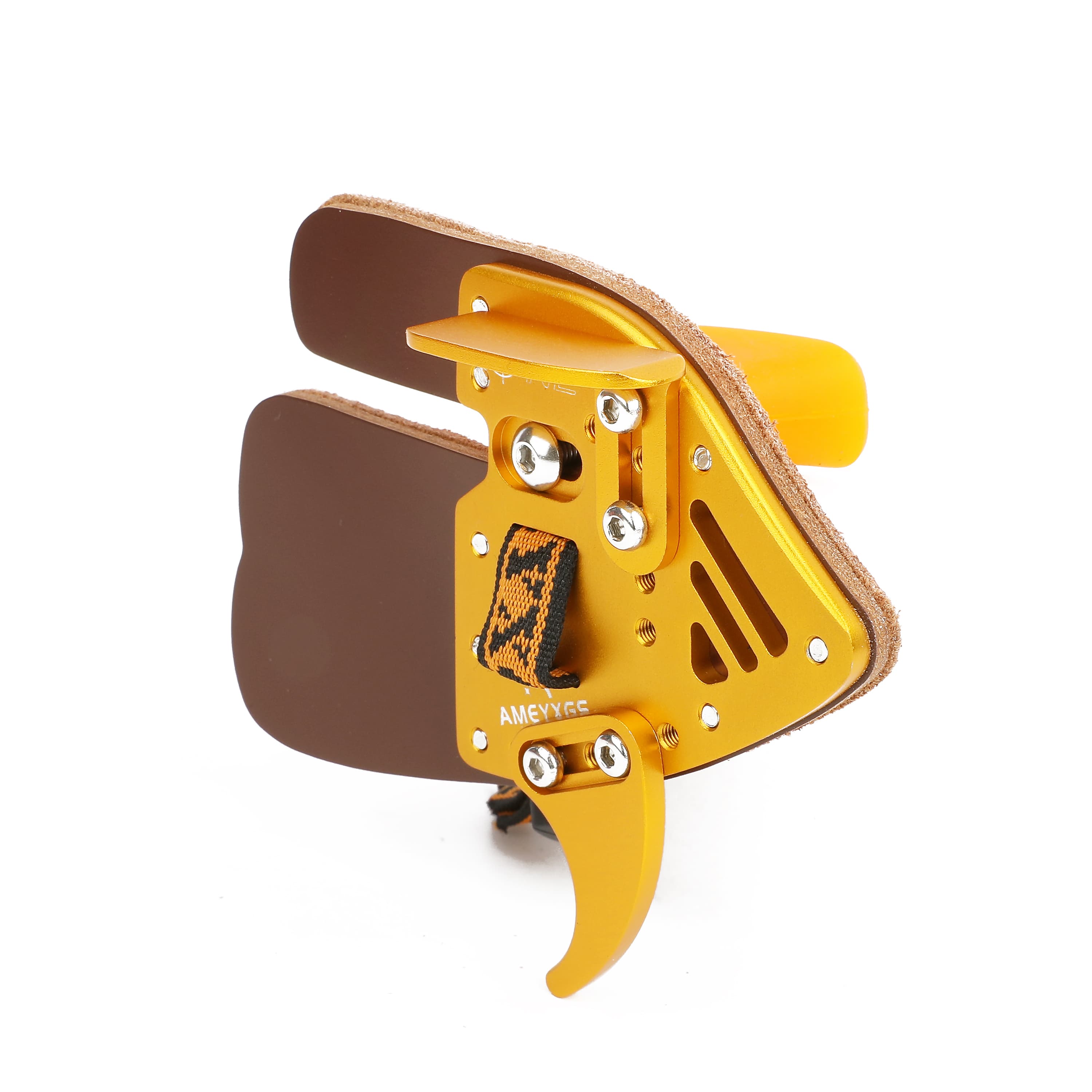 AMEYXGS AH2 Archery Finger Tab Aluminum Frame/Cordovan Face RH-CHN Archery