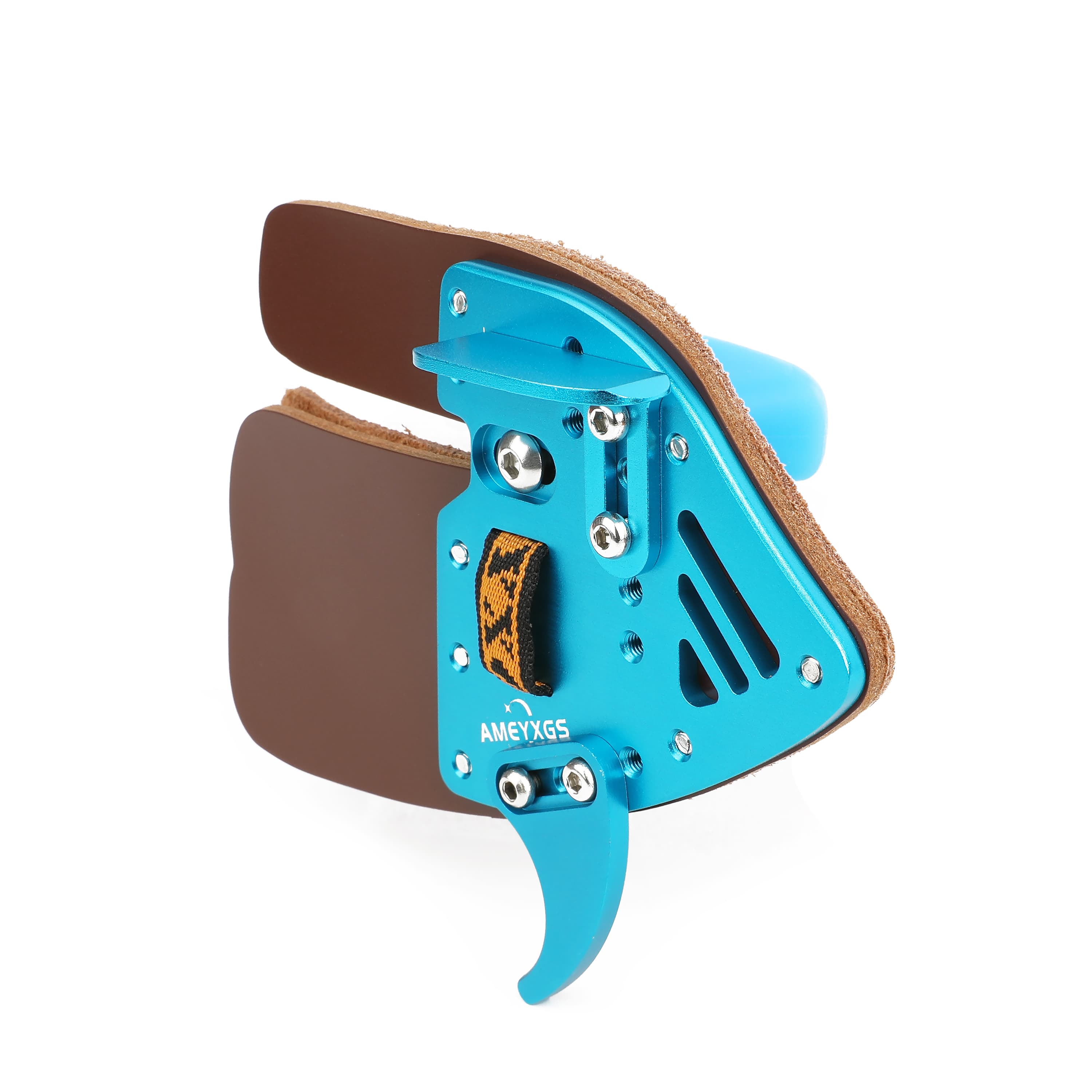 AMEYXGS AH2 Archery Finger Tab Aluminum Frame/Cordovan Face RH-CHN Archery