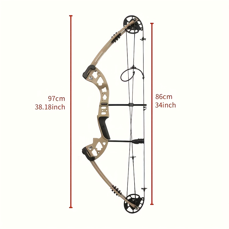 Complete Compound Bow Hunting Set, 30-60 Lbs Adjustable Draw Weight, High-Strength Alloy, Quiet Double Offset Wheel System, with Accessories - Ideal for Outdoor Archery Enthusiasts