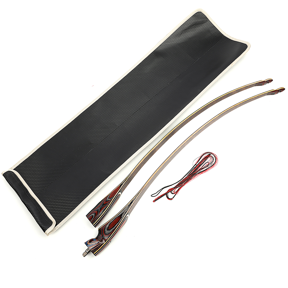 60" Handmade Traditional Longbow Takedown Longbow Archery RH/LH 20-55 lbs