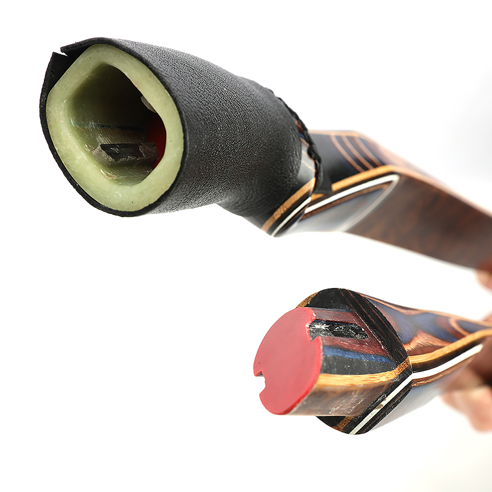 60" Handmade Traditional Longbow Takedown Longbow Archery RH/LH 20-55 lbs