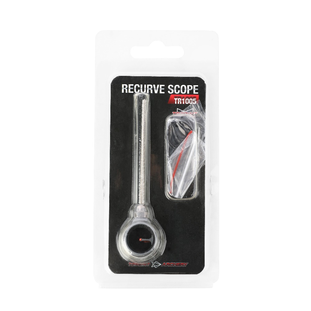 TOPOINT TR1005 .019" Red Fiber Recurve Scope Without Lens-CHN Archery