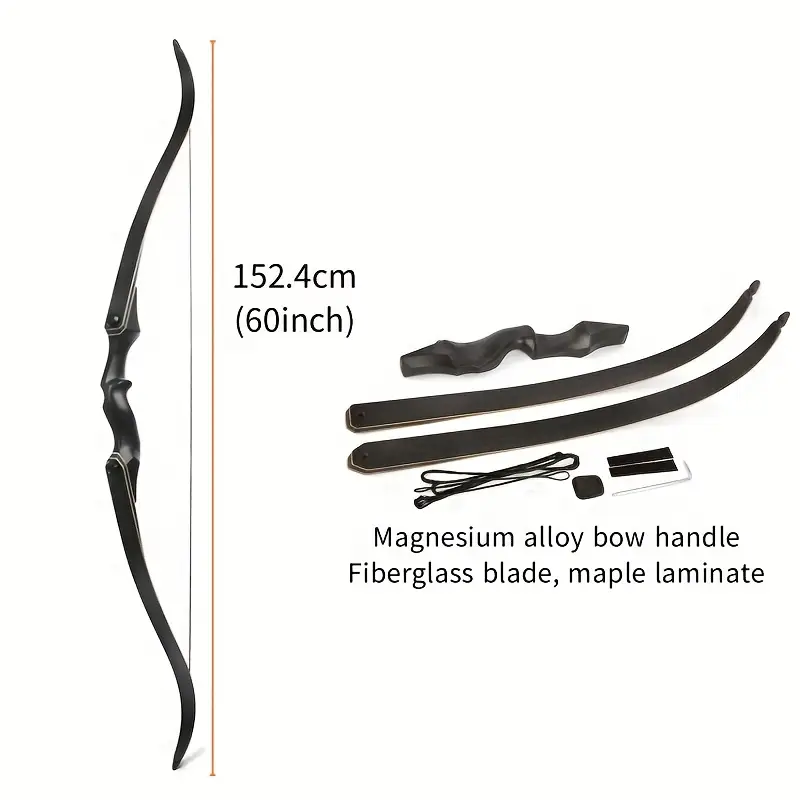 JUNXING F171 60" Recurve Hunting Bow Kit 40lbs-60lbs