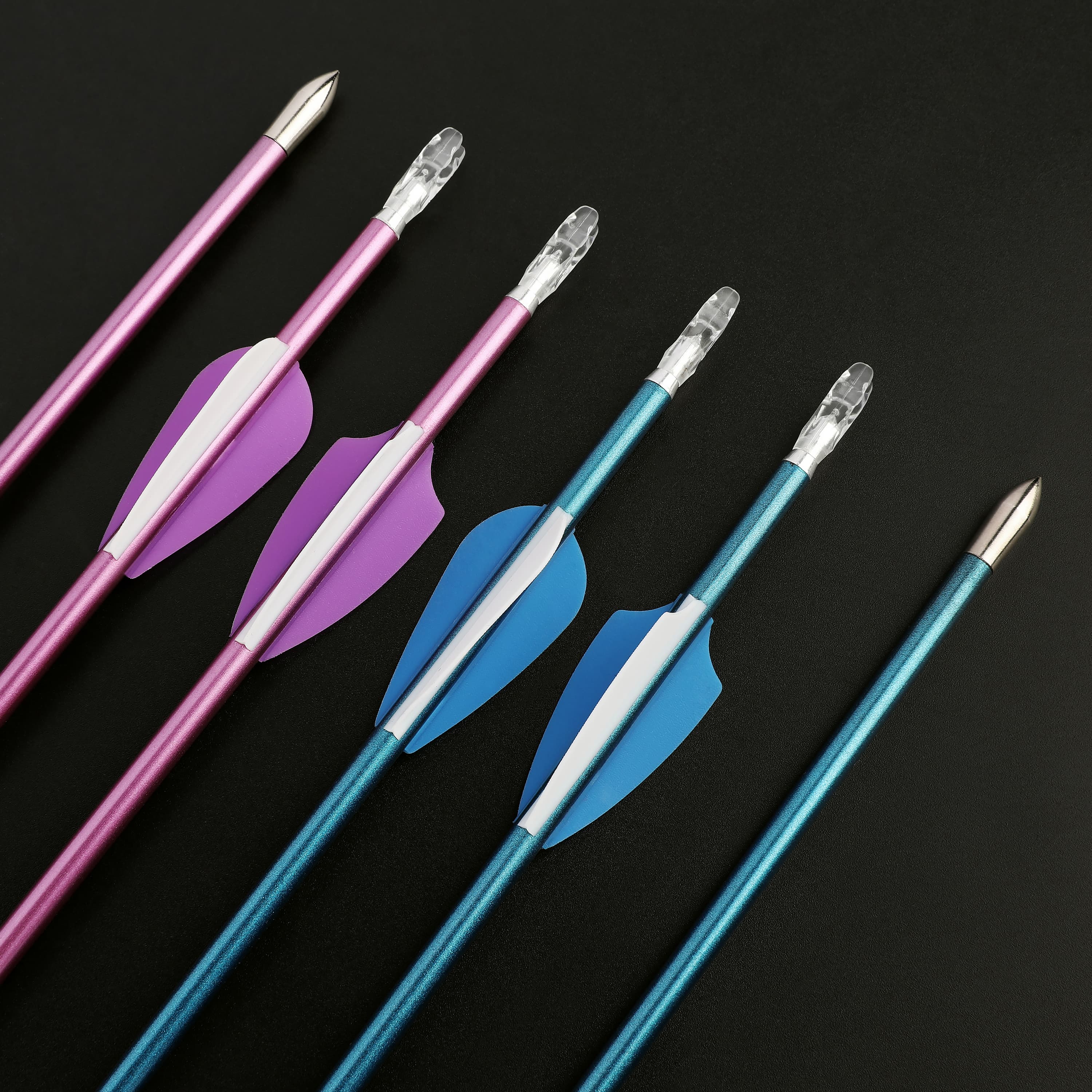 SHARROW Target Arrows Spine 400/500/600/700/800/900/1000 (12 Pack)-CHN Archery