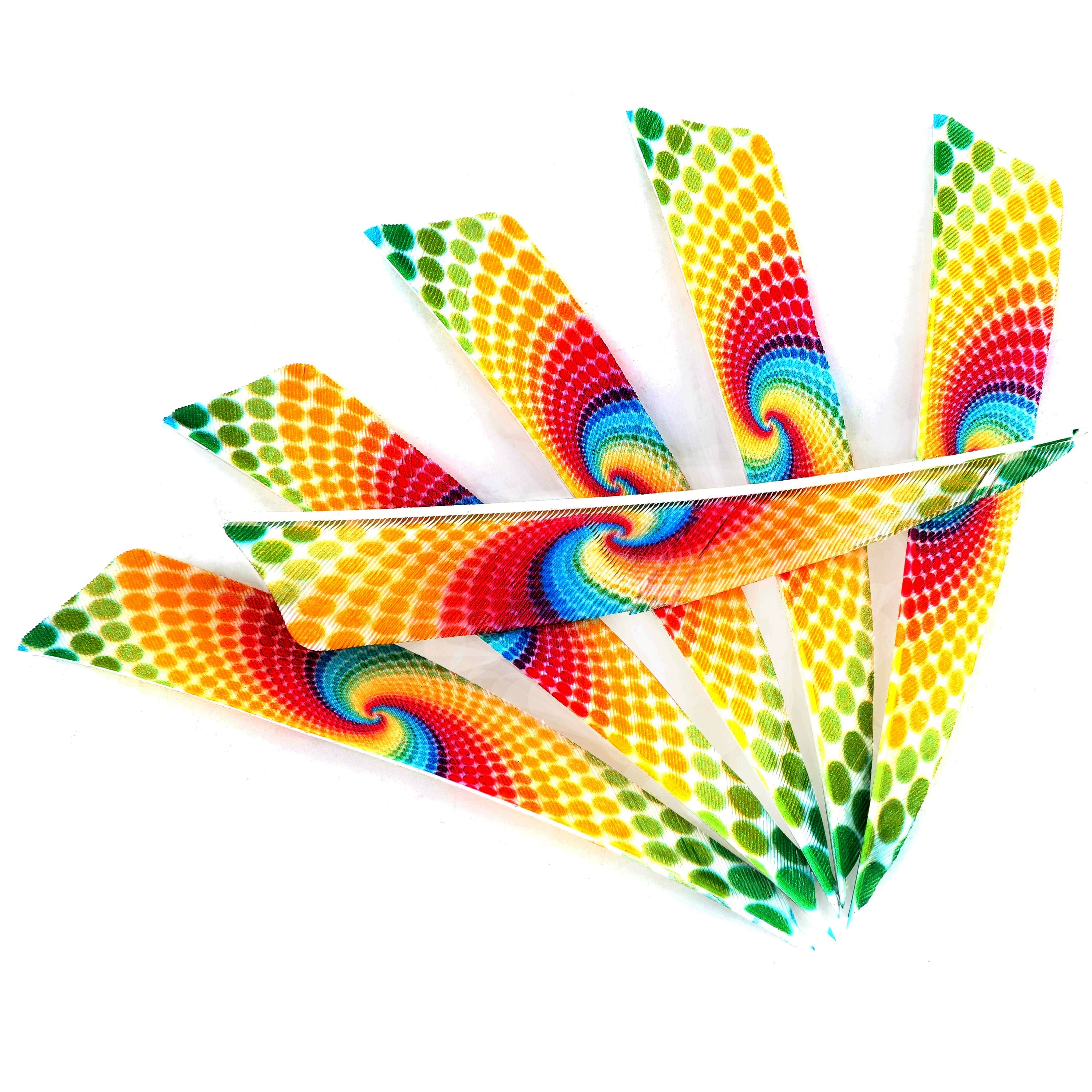 Double Sided Archery Feathers 4" Shield Arrow Feathers RW (50 Pack)