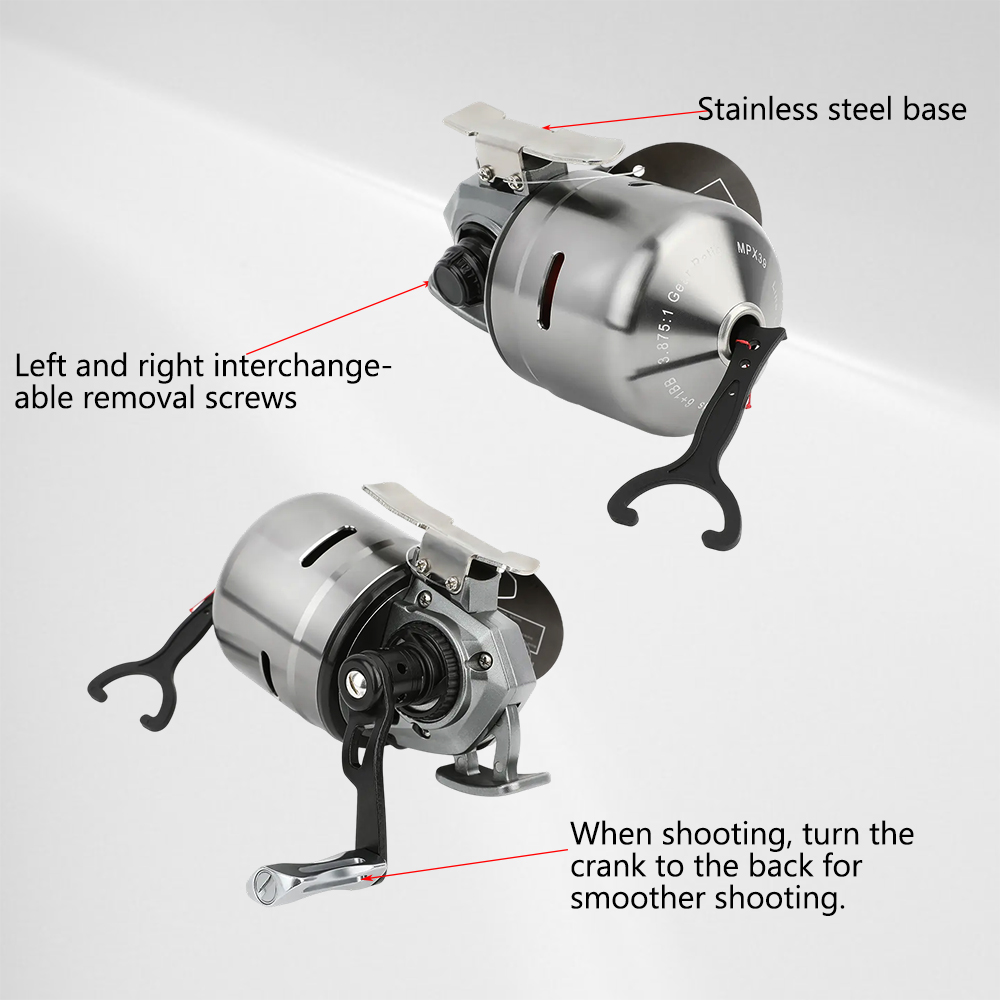 MPX39 High Speed Spinning Reel Automatic Wiring for Bowfishing LH/RH