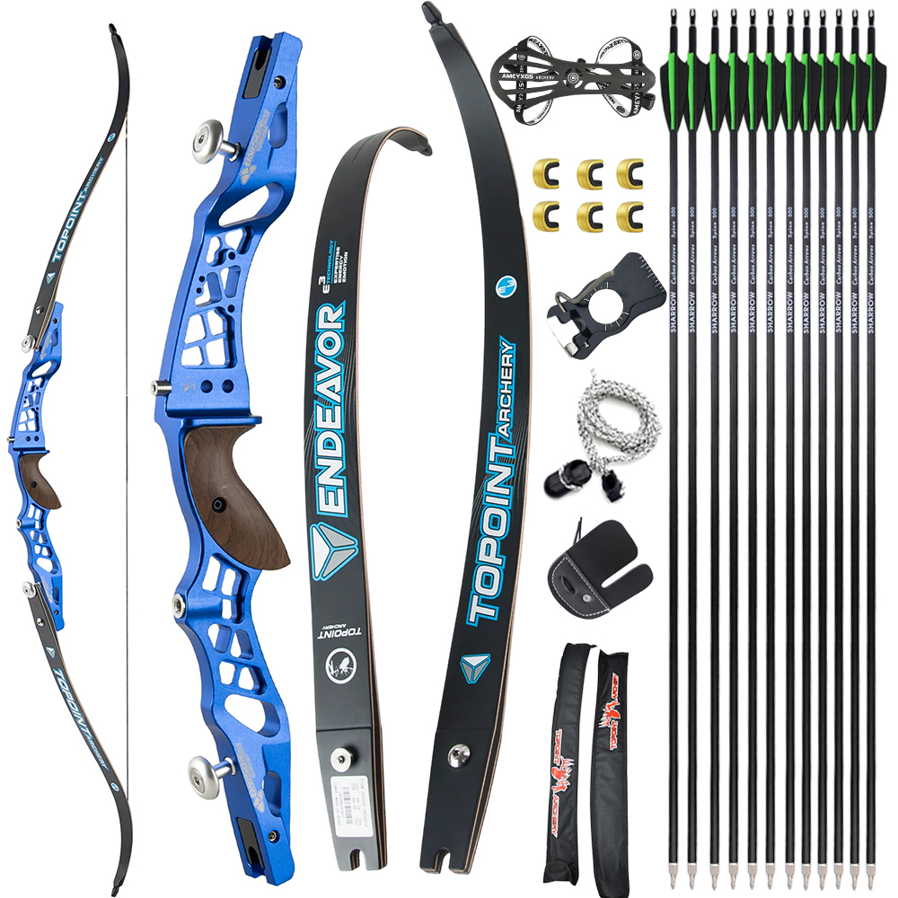 TOPOINT Unison 62" 64" 66" ILF Recurve Bow Target Bow Kit 16-44# @28"