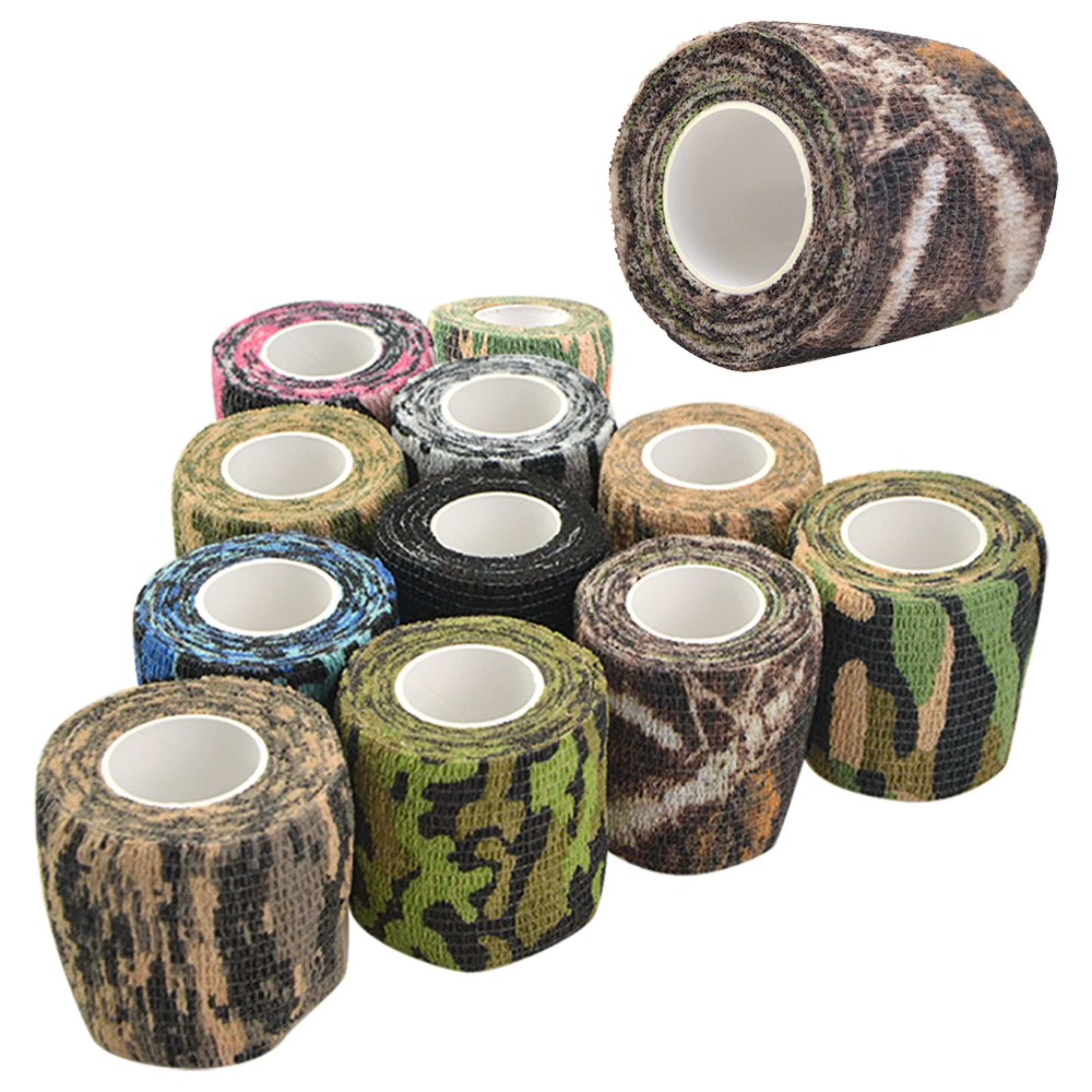 Camo Tape Self-Adhesive Wrap for Archery & Shooting Gear (3 Rolls)