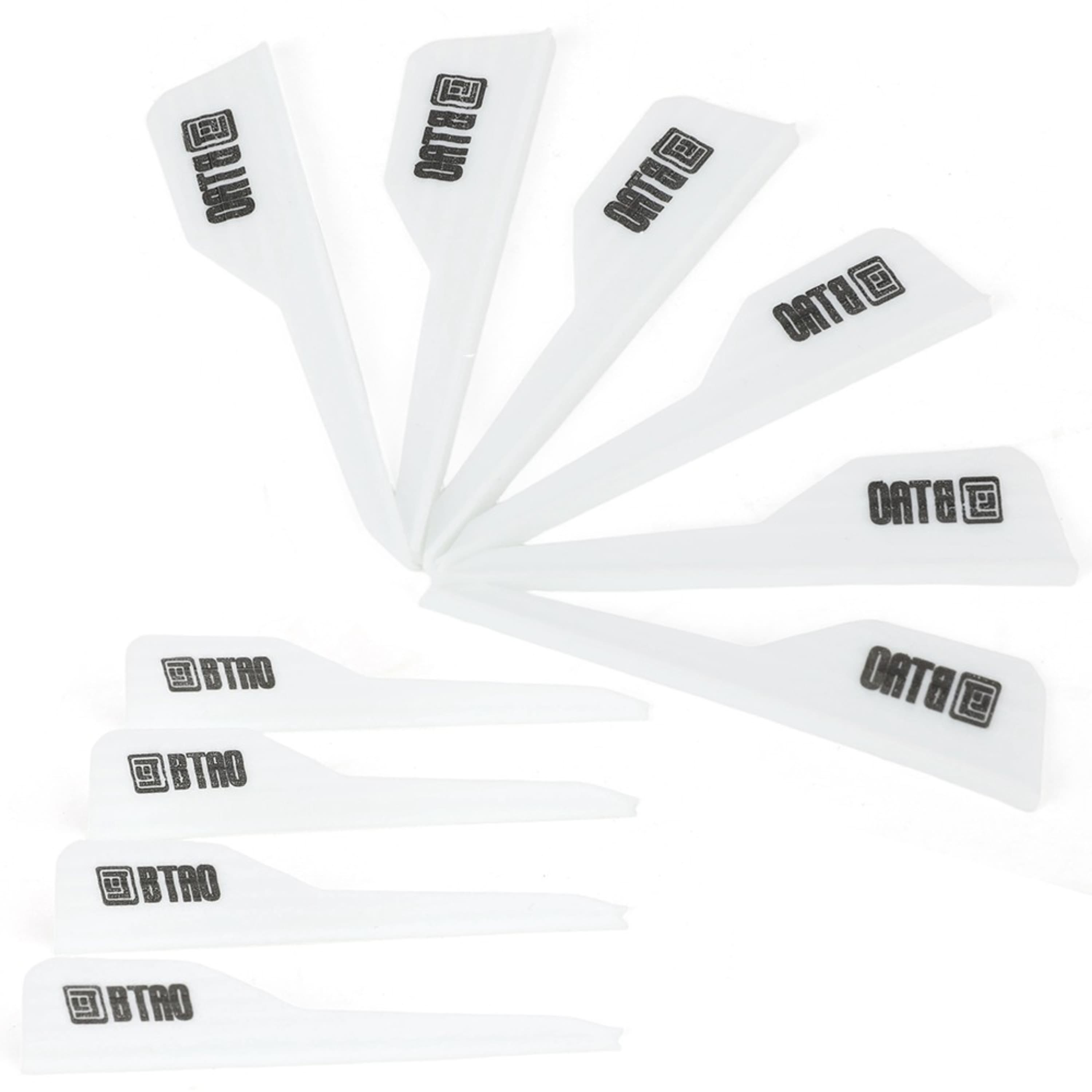 2.5" Rubber Arrow Vanes for Archery DIY Fletching (50 Pack)