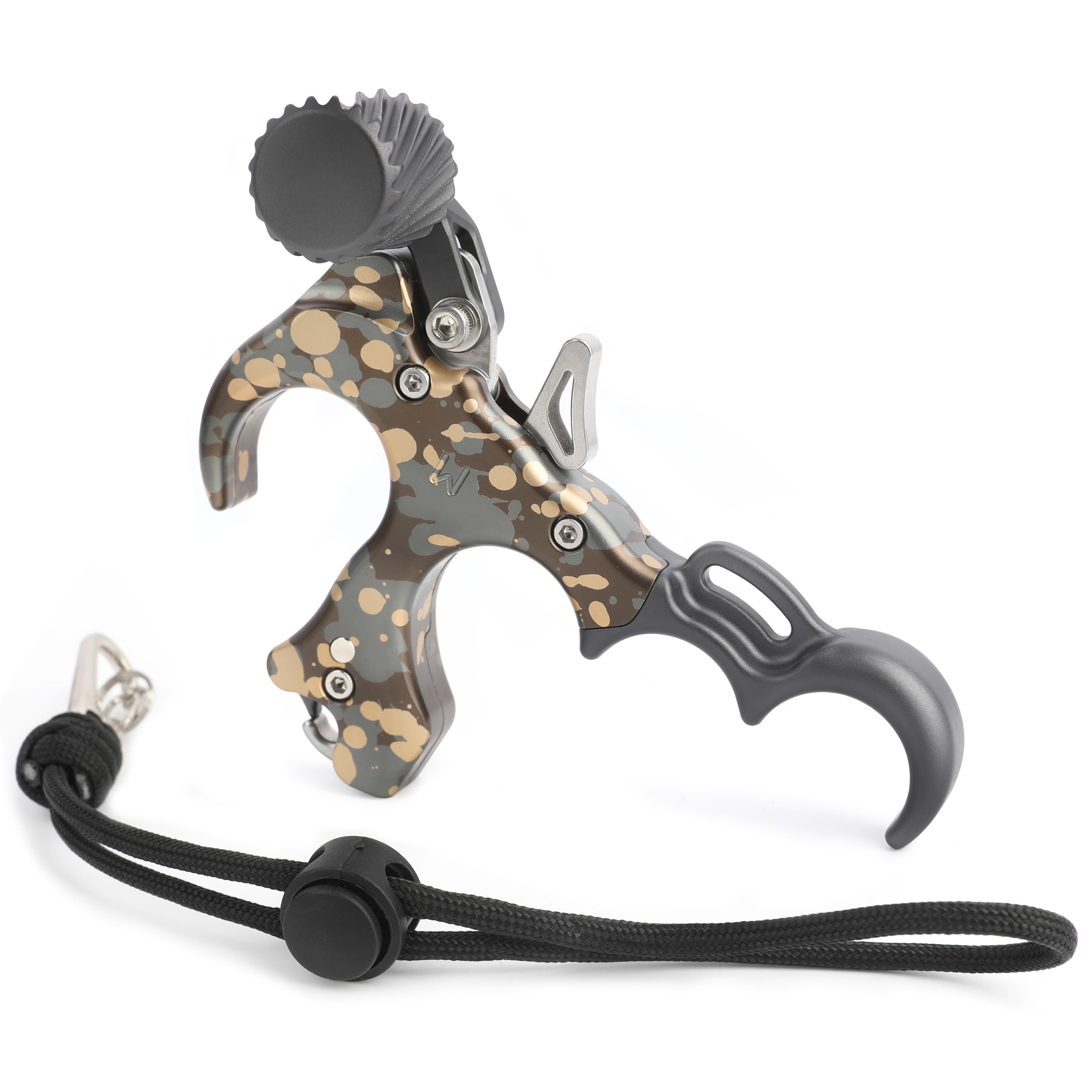 UV Button Release Anodized/Camo 3/4 Finger Release - Aluminum-CHN Archery