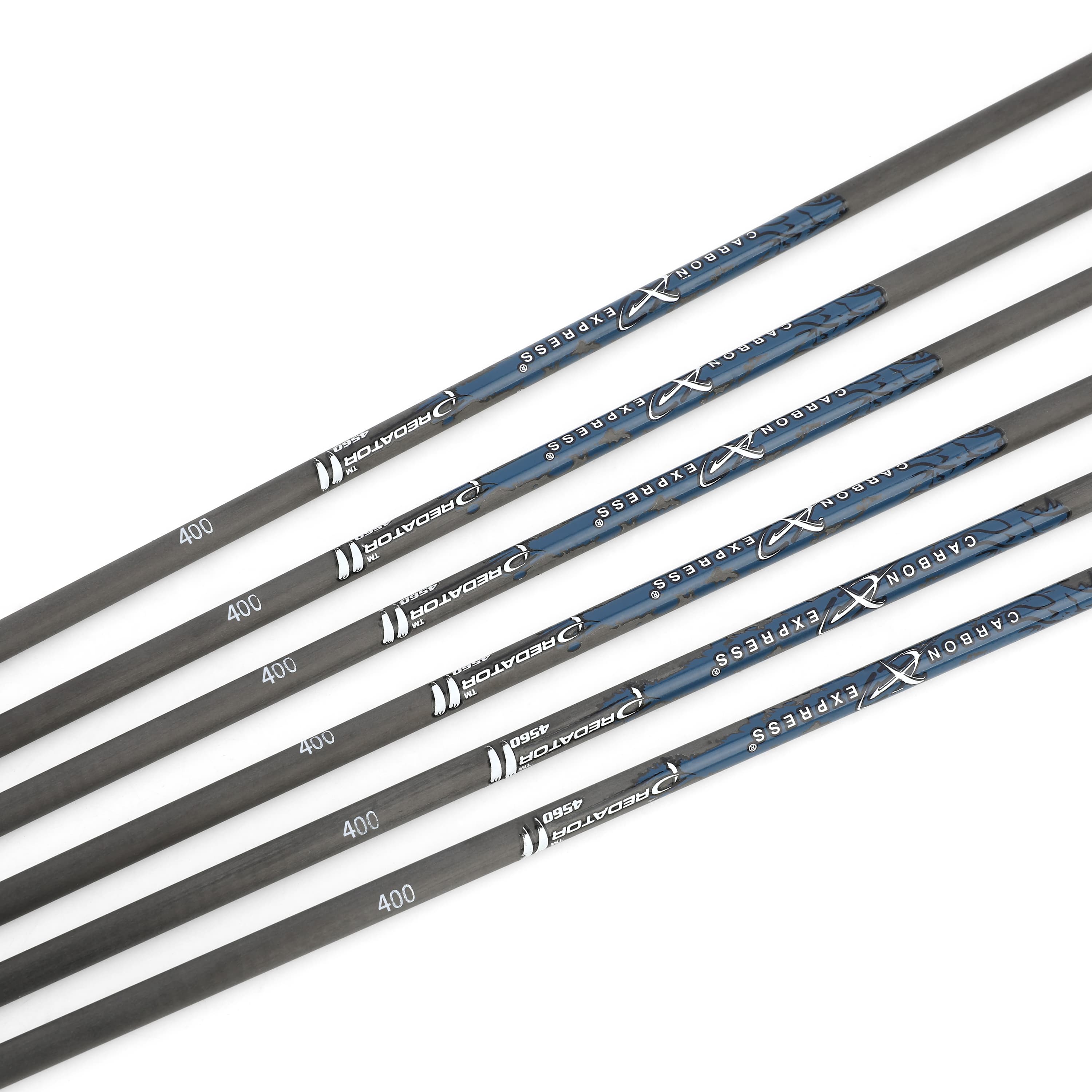 CARBON EXPRESS Arrow Shafts Pure Carbon Spine 300 400 500 (12 Pack)-CHN Archery