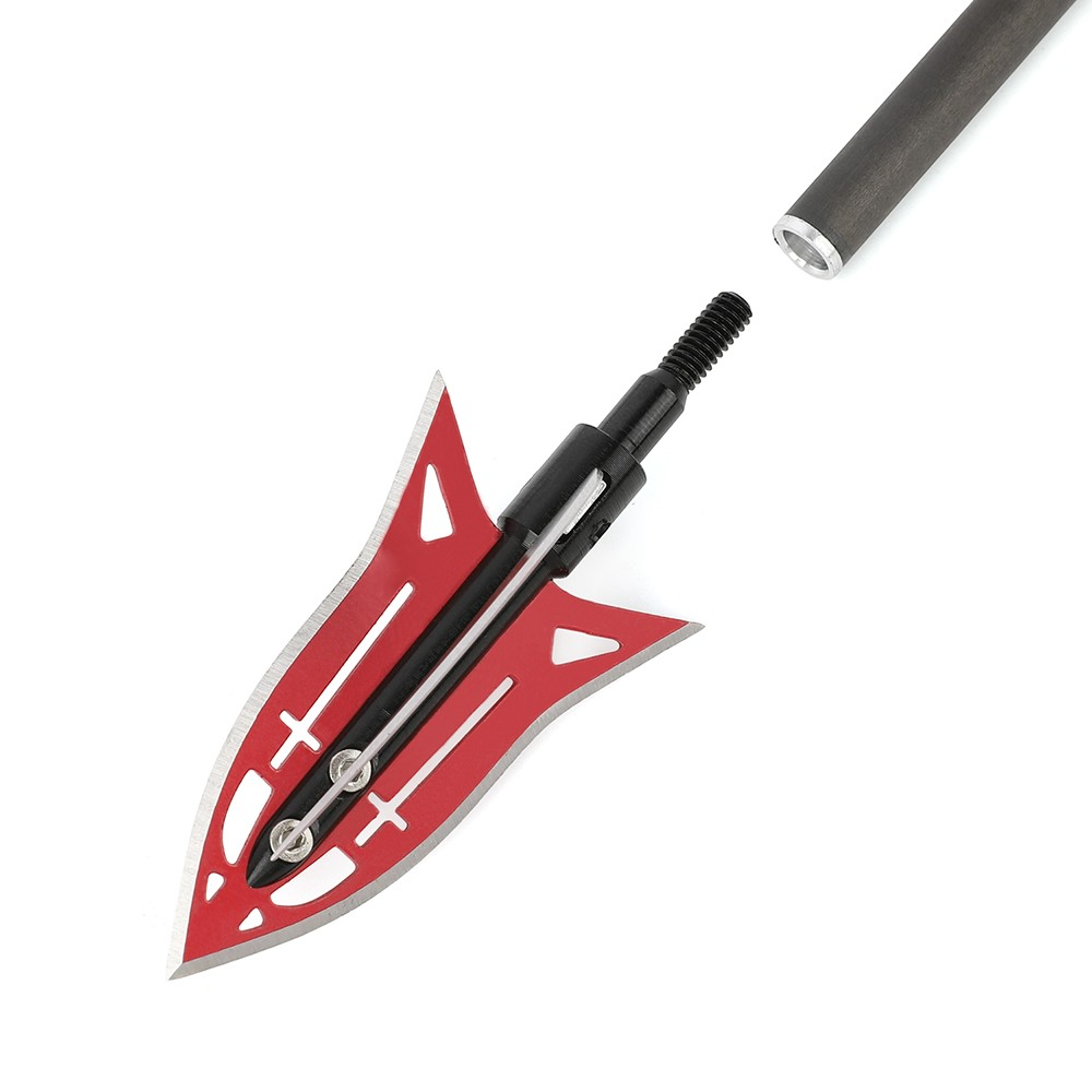 6pcs Fixed Blade Archery Broadheads Stainless Steel Point