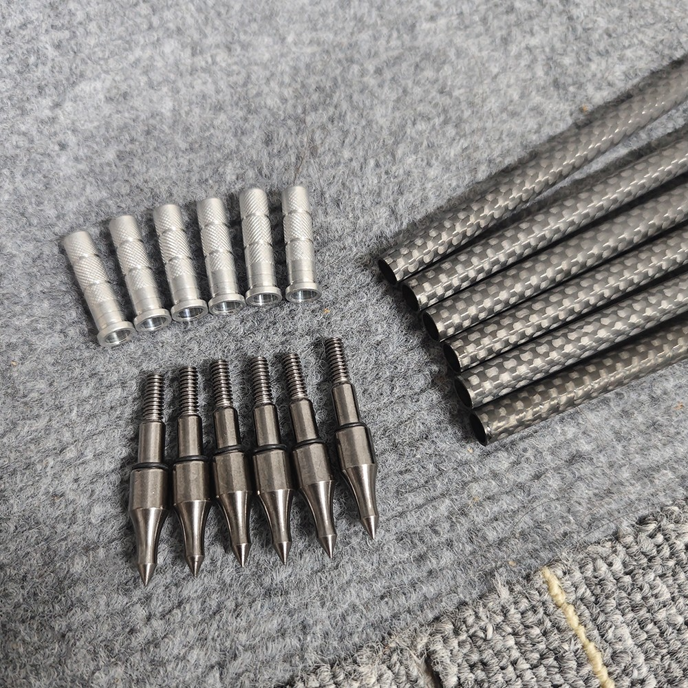 Pure Carbon Arrows 32" Shafts 250-400 Spine ±.003" Straightness