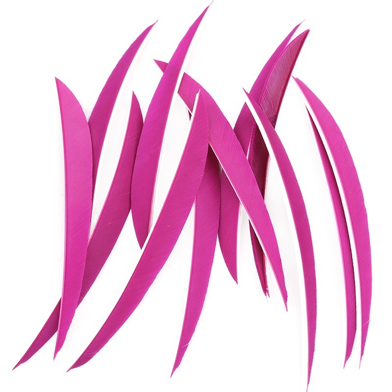 Turkey Arrow Feathers 5 Inch Natural Traditional Fletching  (50 Pack)