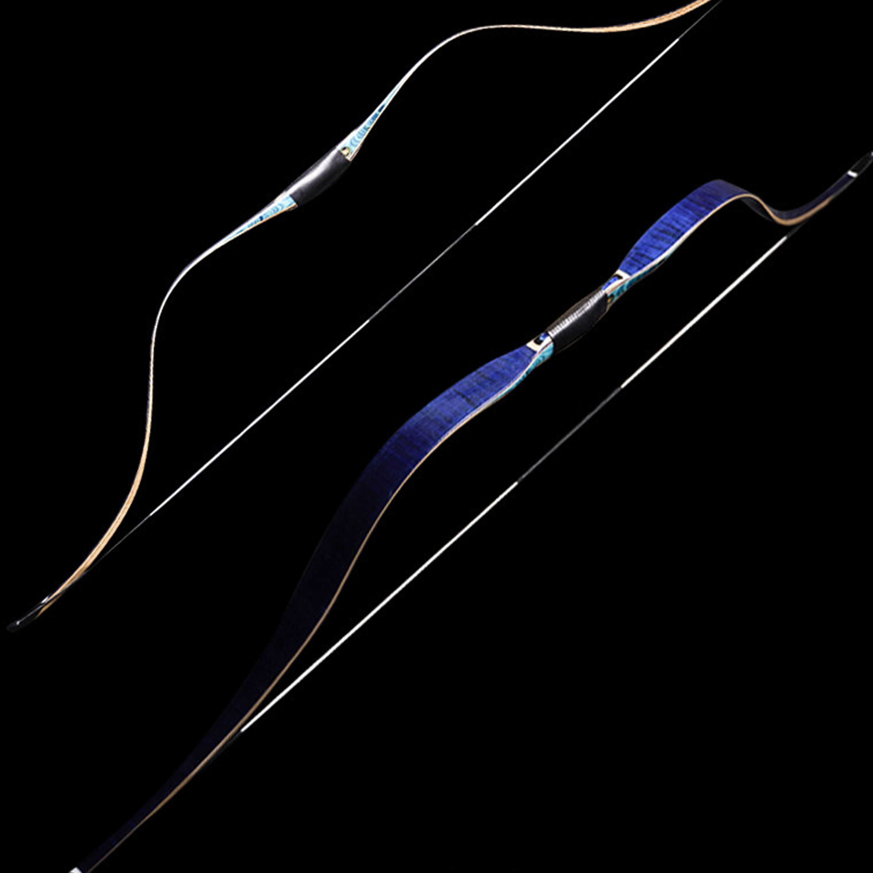 AF Traditional Archery Bow 20-50 lbs Long Bow Recurve bow Shooting