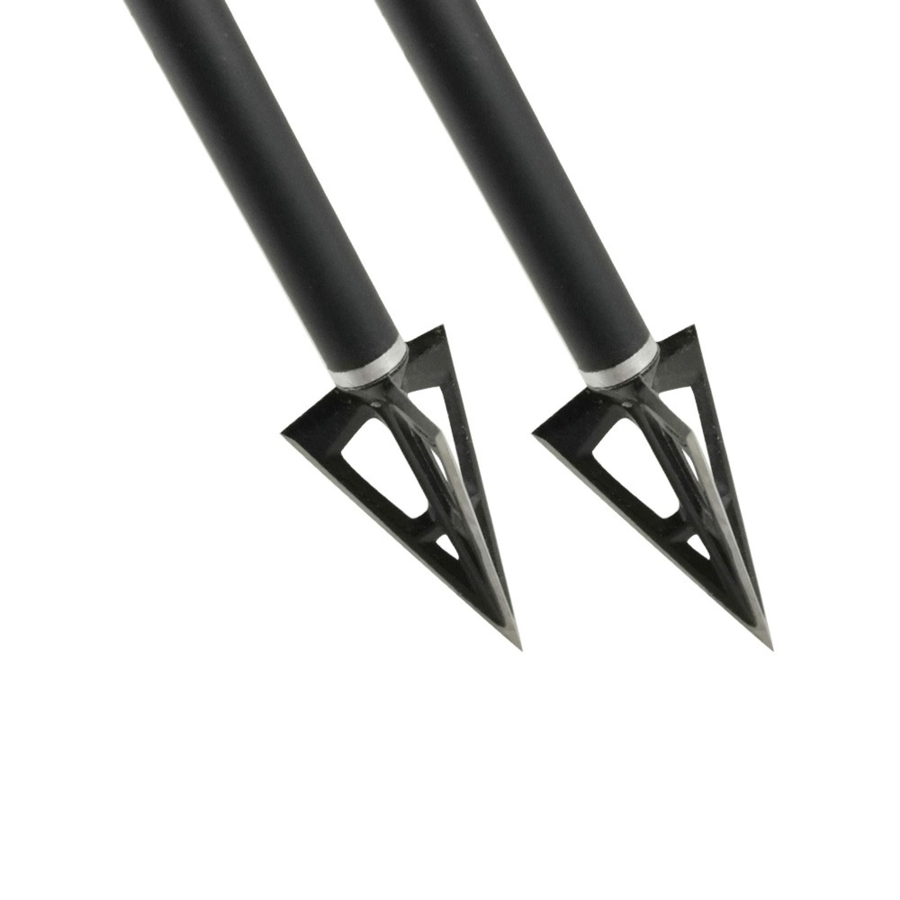 100 Grain Aluminum Fixed Blade Archery Broadheads 12Pack