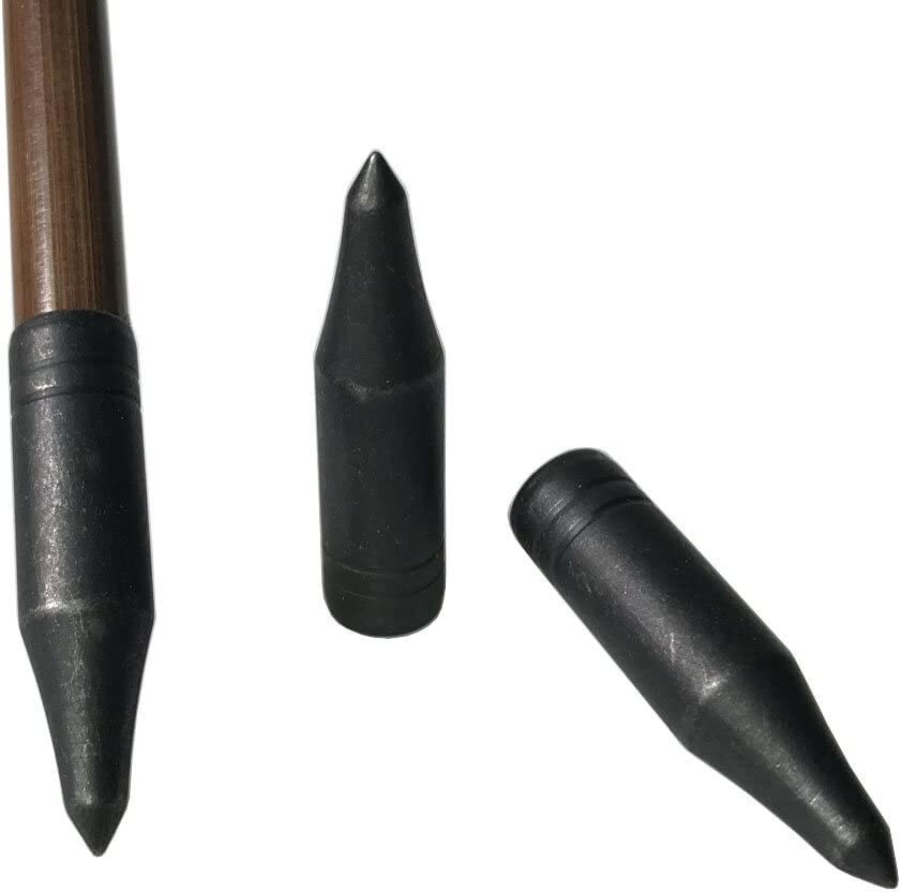 Archery Arrowheads Metal Practice Tips for ID 8mm DIY Arrows (12 Pack)