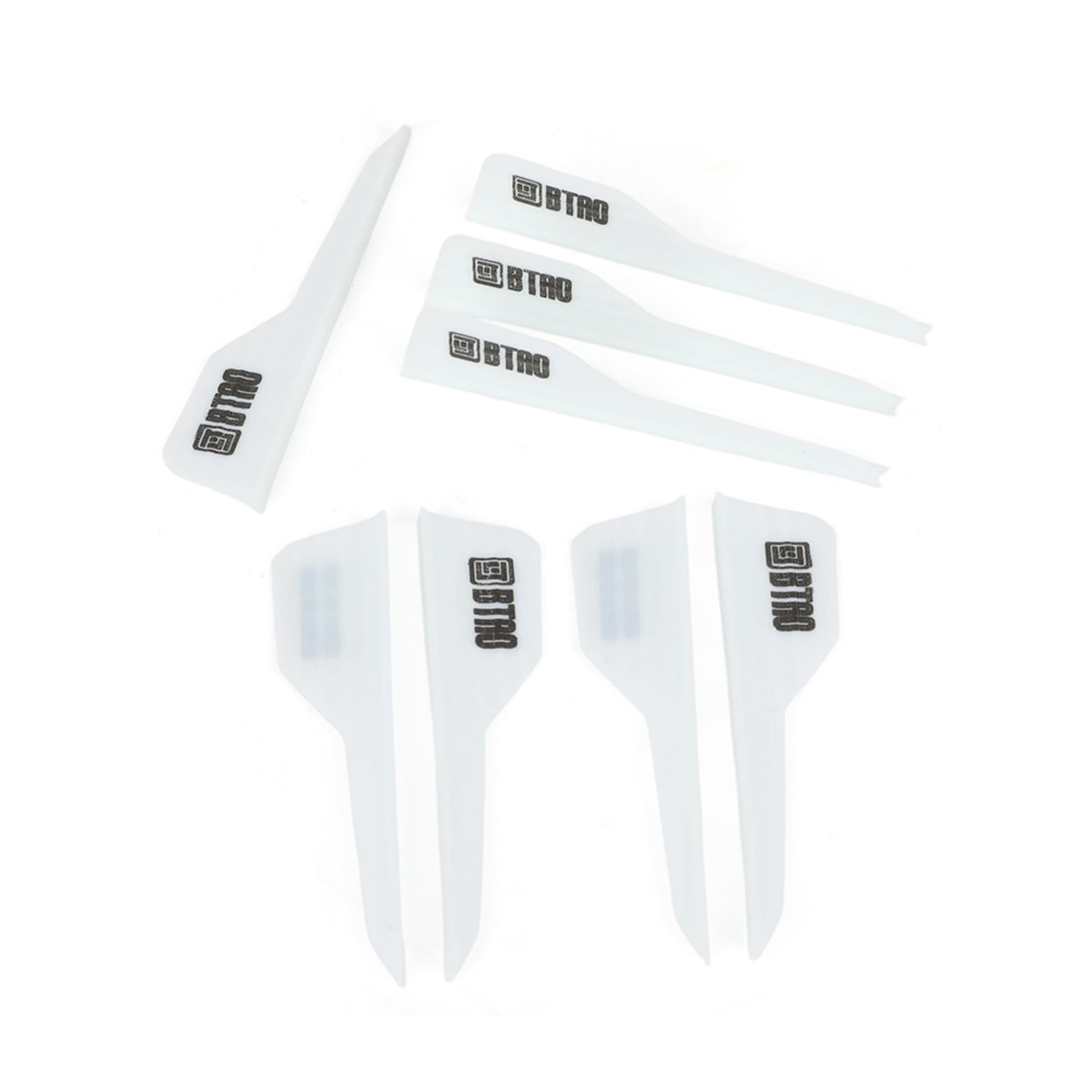 2.5" Rubber Arrow Vanes for Archery DIY Fletching (50 Pack)