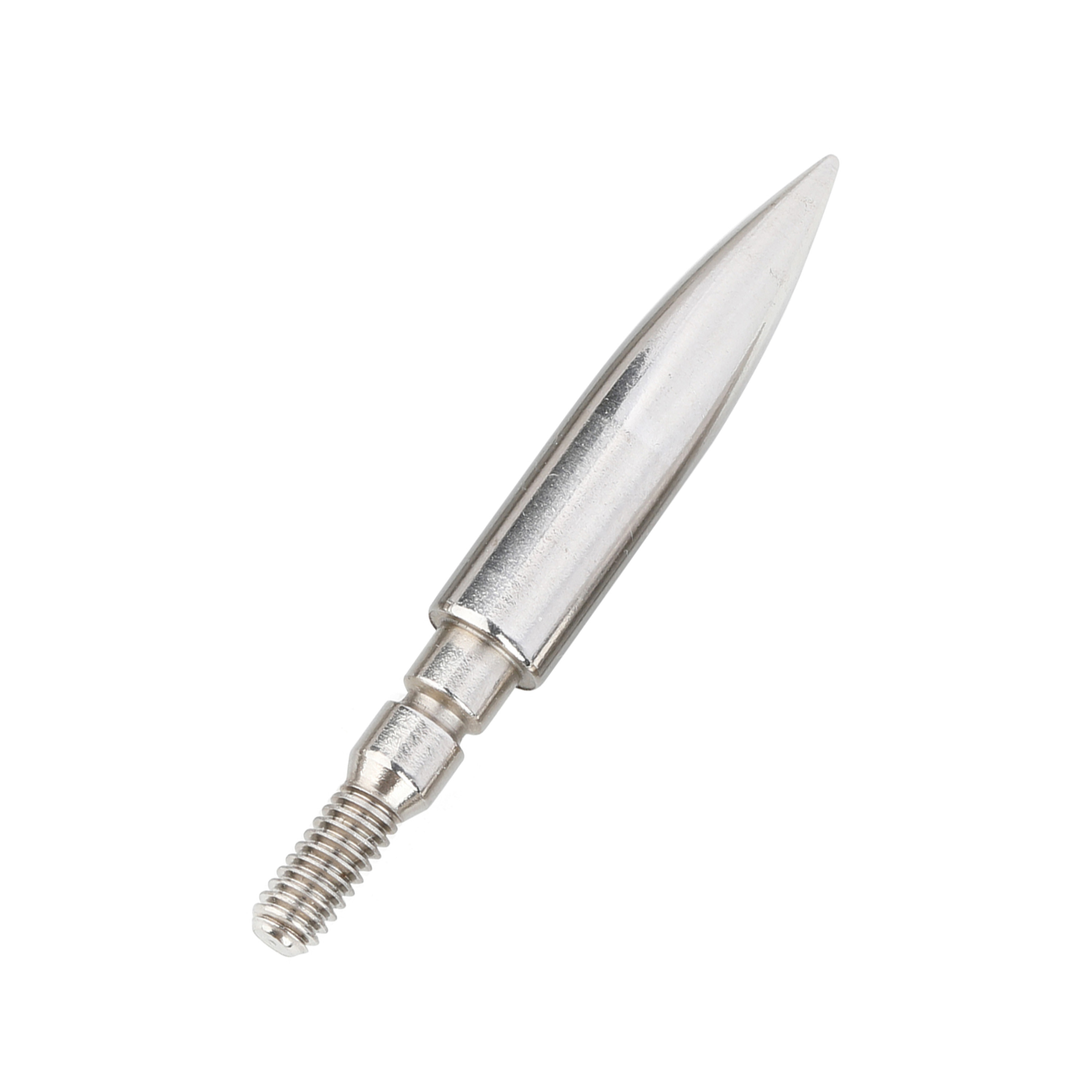 100 Grain Standard Arrow Tips Stainless Steel Screw-In Bullet Points (12 Pack)