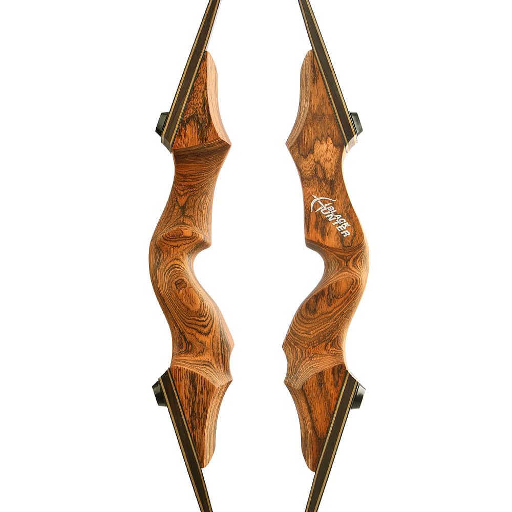 BLACK HUNTER 60" Traditional Recurve Bow Takedown 20-60lbs RH/LH