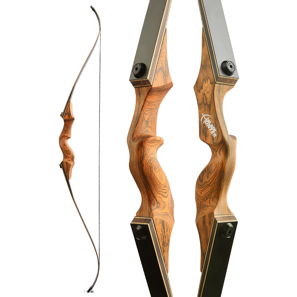 BLACK HUNTER 60" Takedown Traditional Longbow 20-60 lbs