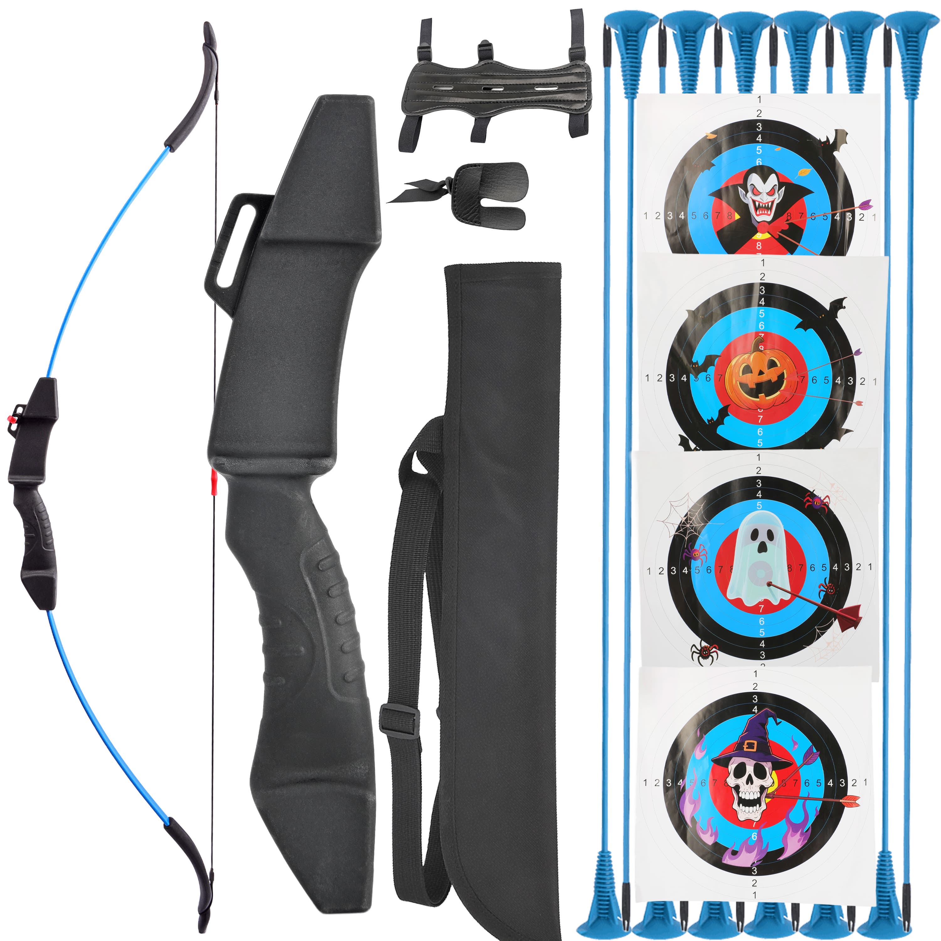 Children Archery Recurve Bow Kit Arrows Shooting Gift for Ages 4-16