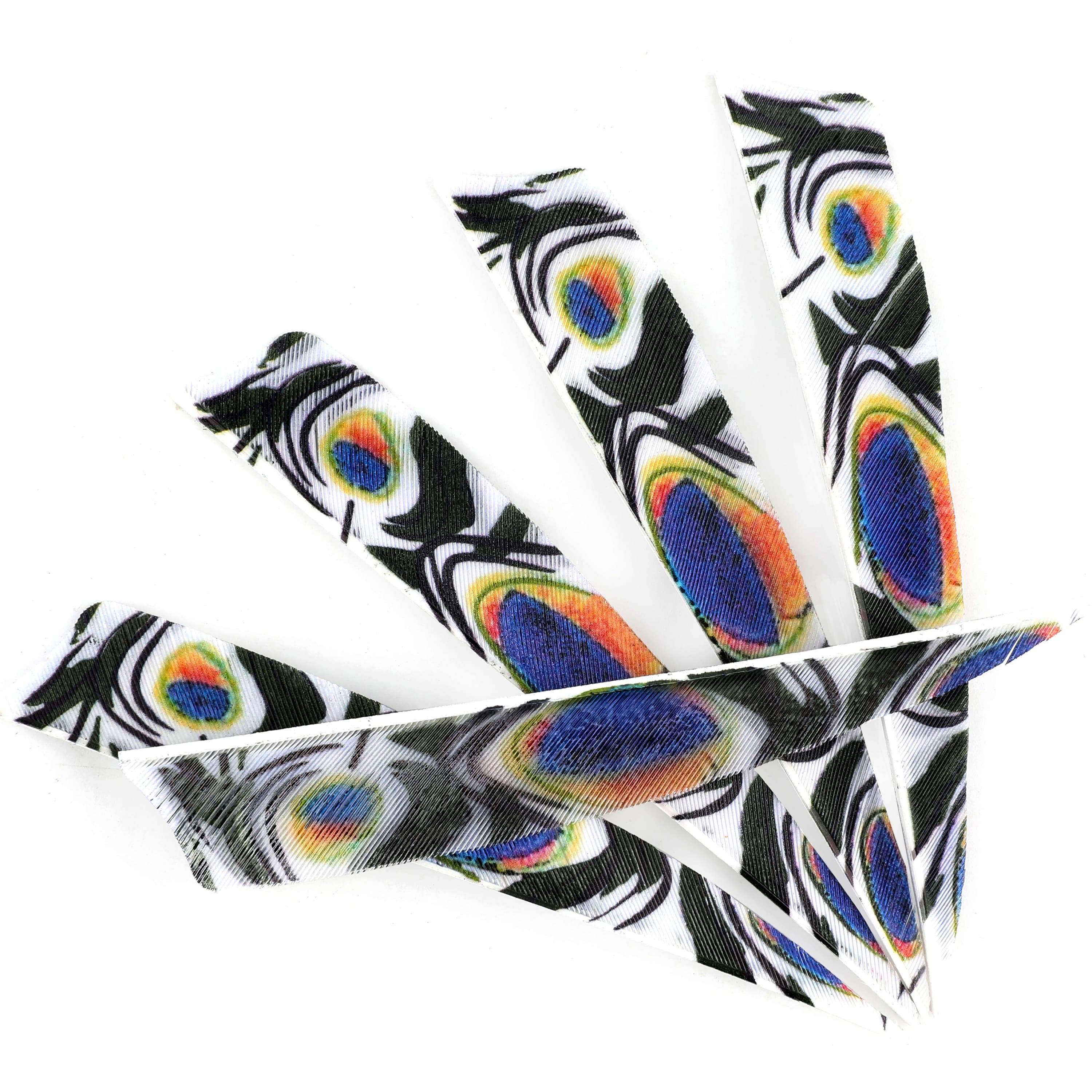 Double Sided Archery Feathers 4" Shield Arrow Feathers RW (50 Pack)