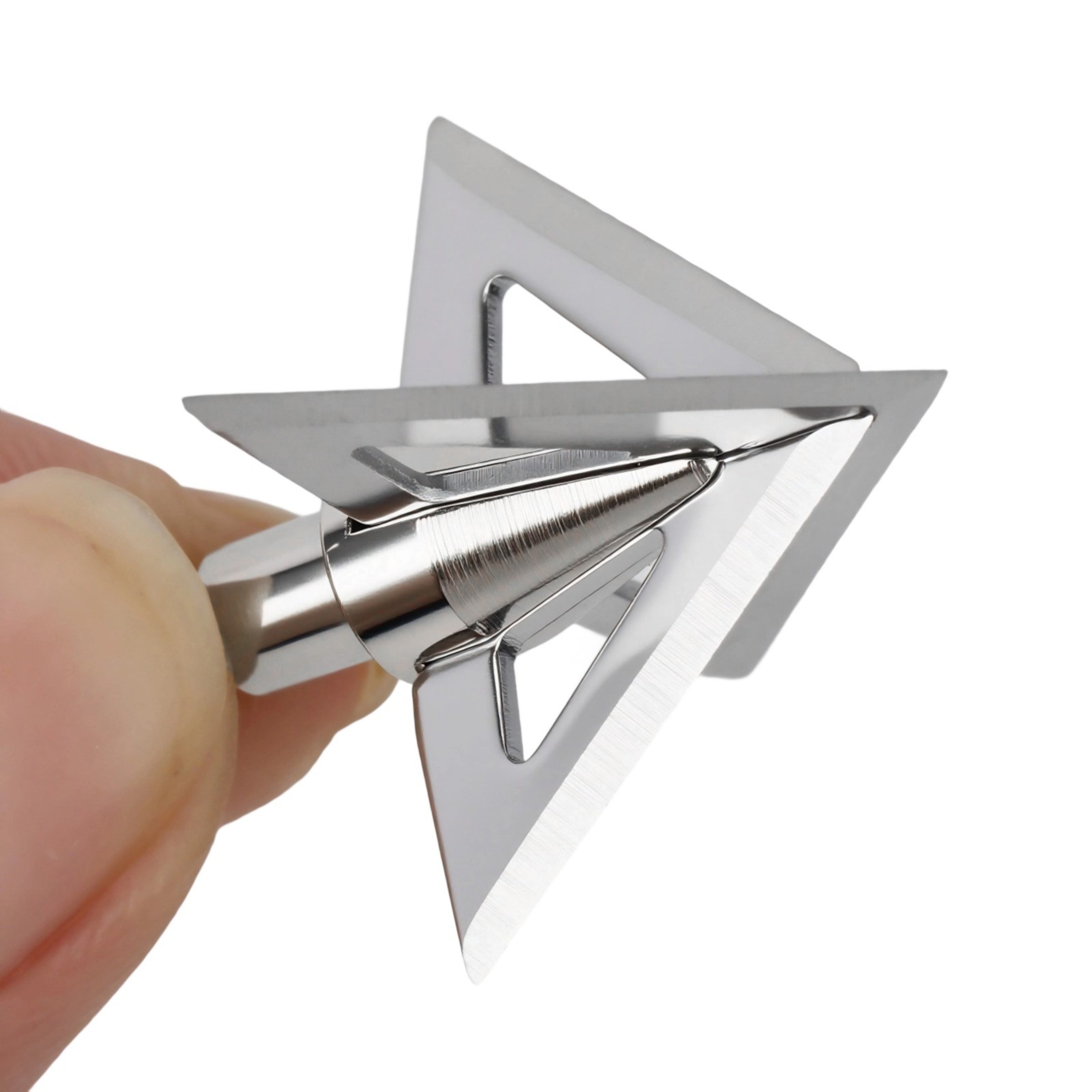 Heavy-Duty Hunting Arrowheads Cross Star Broadheads 12 Pack