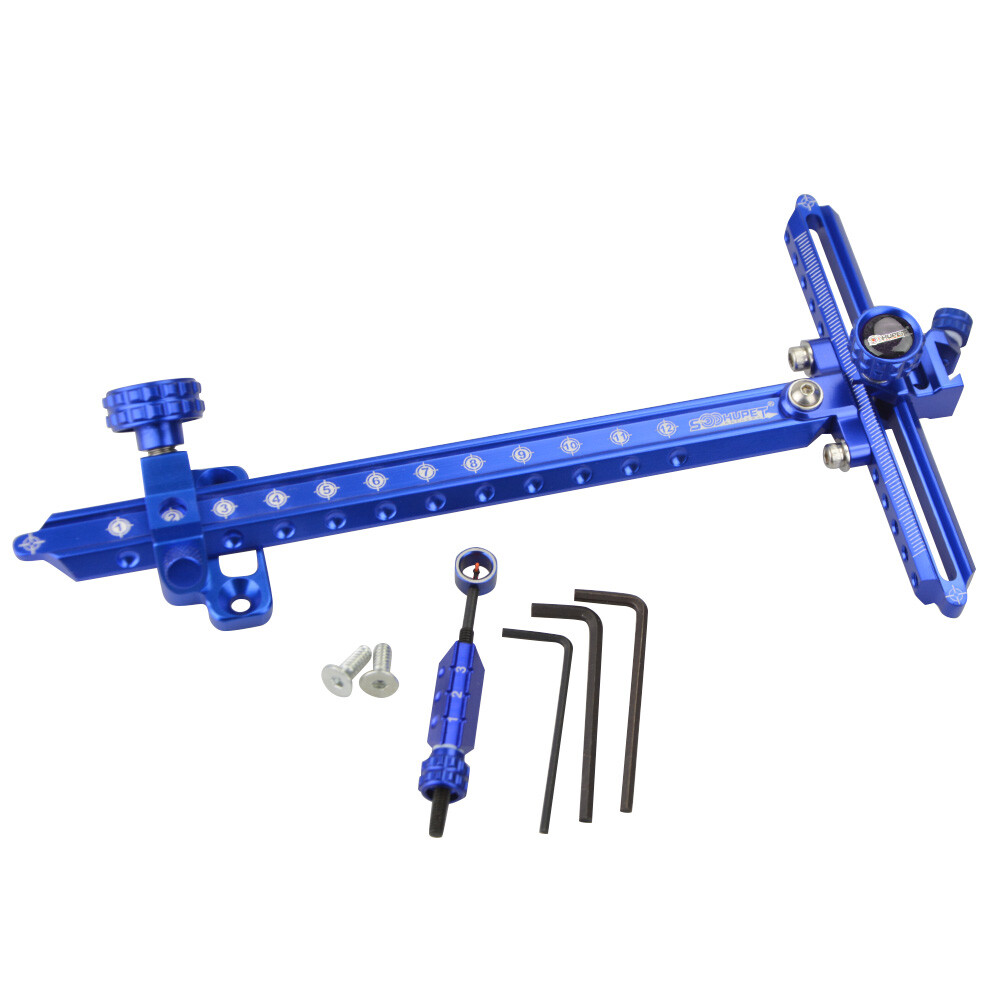 9" Recurve Bow Sight 1 Pin Archery Hunt Target Adjustable