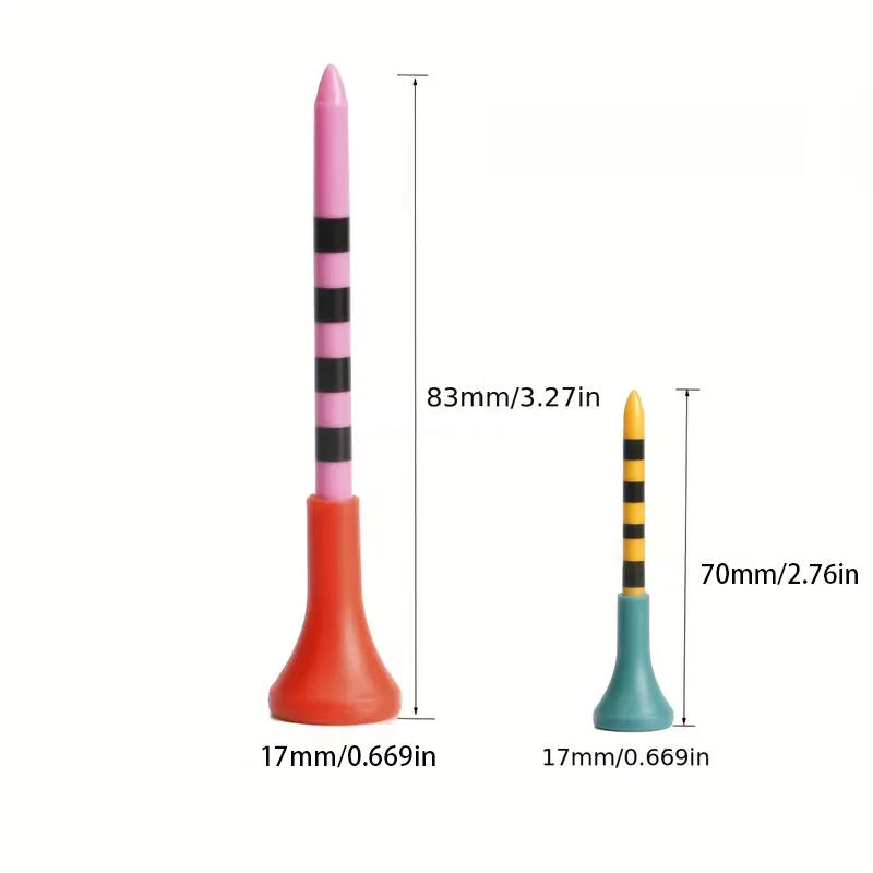 Unbreakable Colored Golf Tees 70/83mm Tee Holder Professional 
