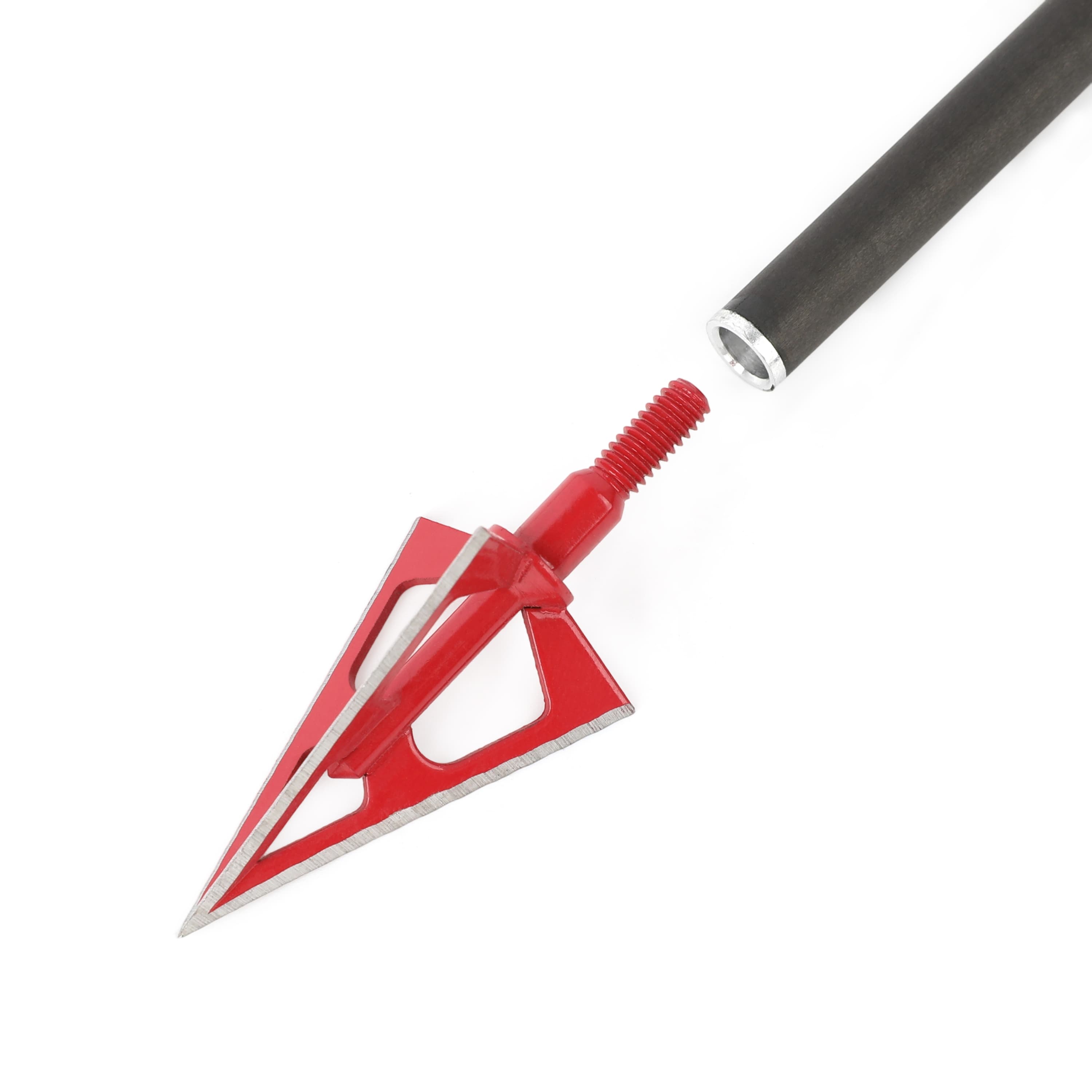 100 Grain Aluminum Fixed Blade Archery Broadheads 12 Pack