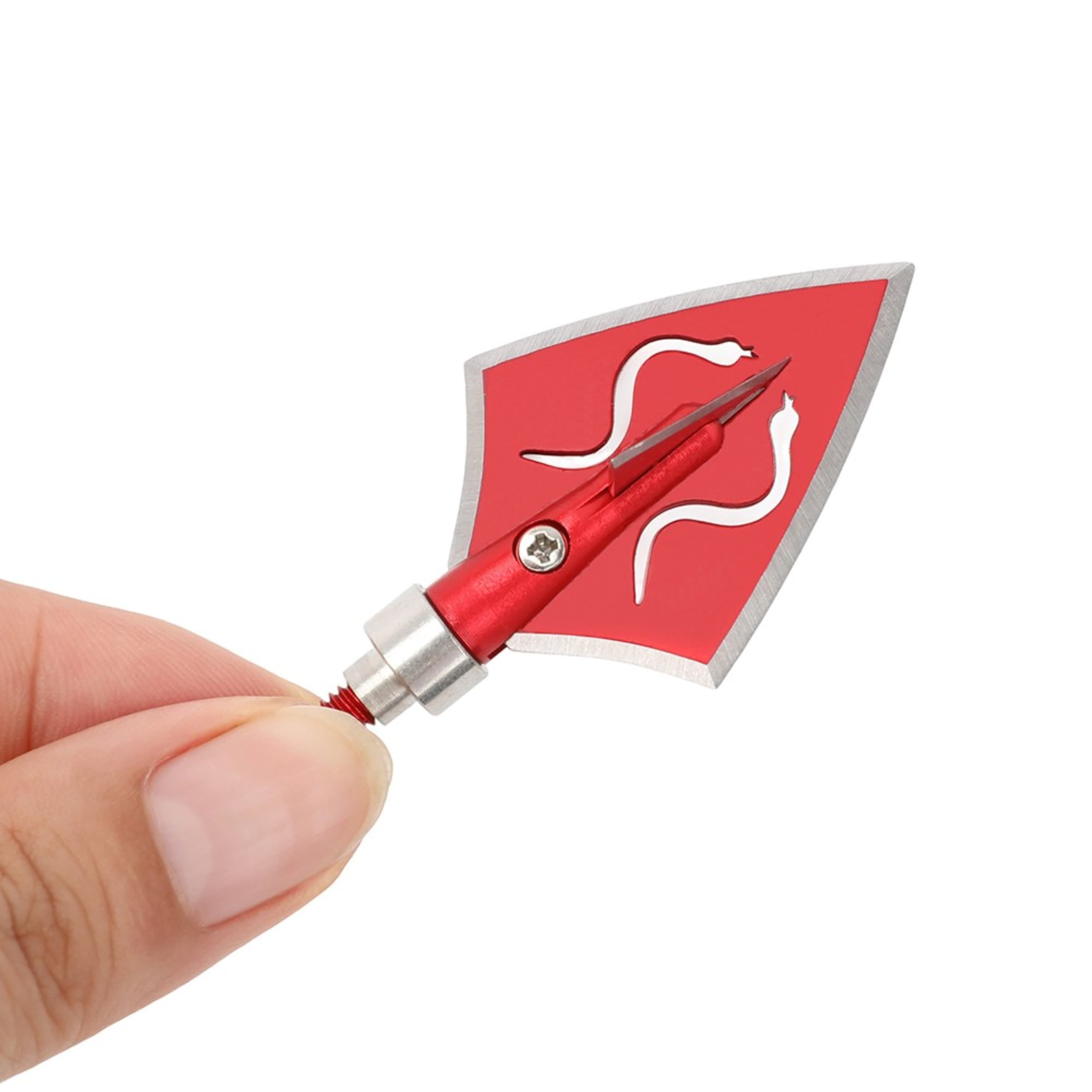 Arrowheads Broadheads Screw Tips Archery Target Points Field(12 Pack)