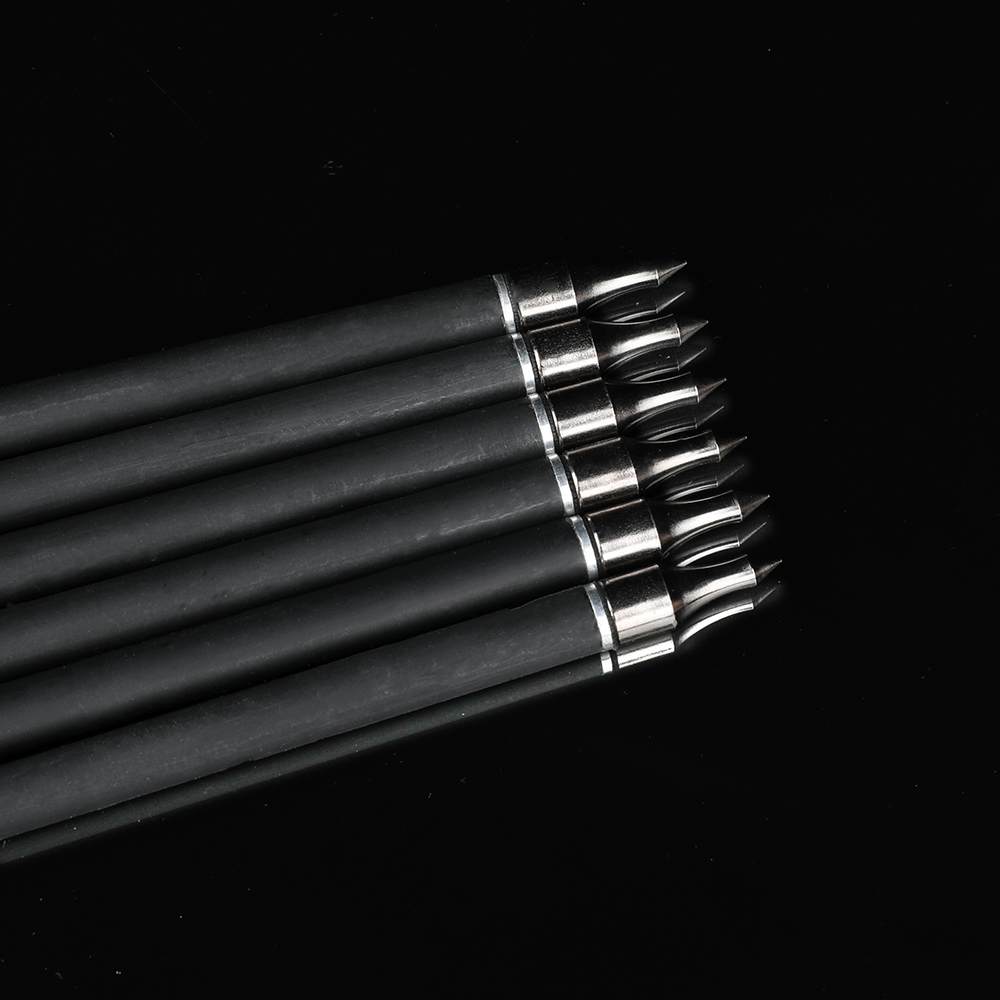 SHARROW 35" Feather Fletched Carbon Arrows Spine 500 (12 Pack)