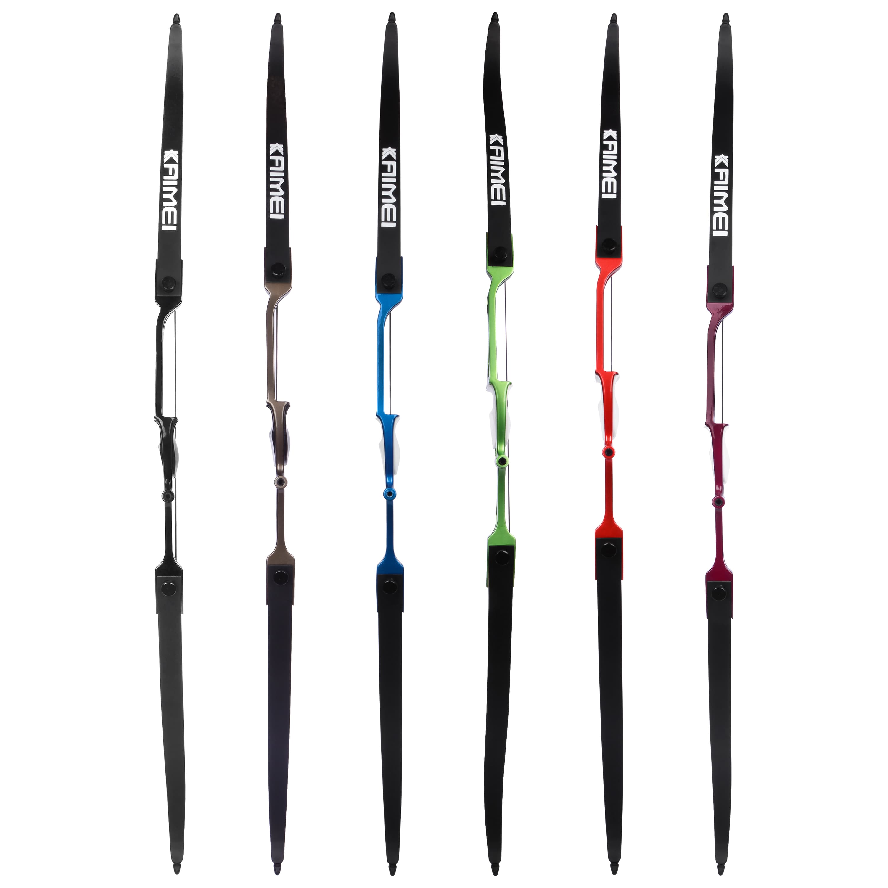 KAIMEI 66" 68" 70" Competition Recurve Bow Kit Target 12-40# @28"