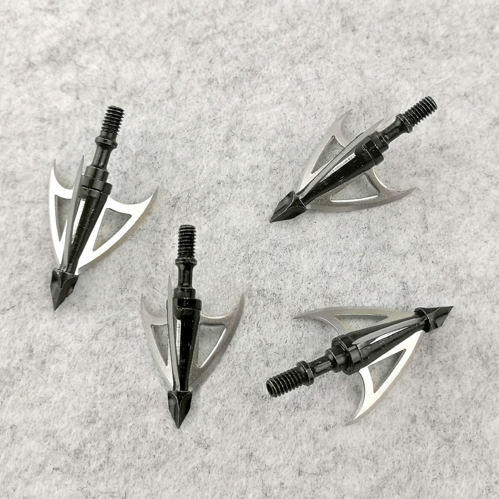 Archery 3 Blade Broadhead 100 Grain Screw Arrowhead Crossbow Recurve Bow Hunting