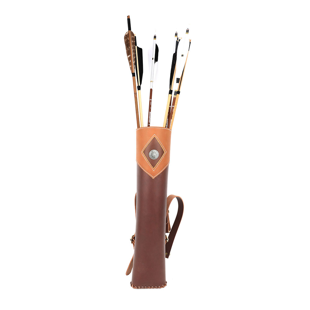  Traditional Handmade Archery Back Arrow Quiver Genuine Leather