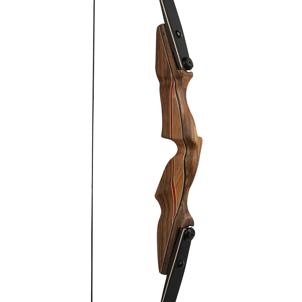 KAIMEI 60" Traditional Wood ILF Takedown Recurve Bow Kit 30-60 lbs