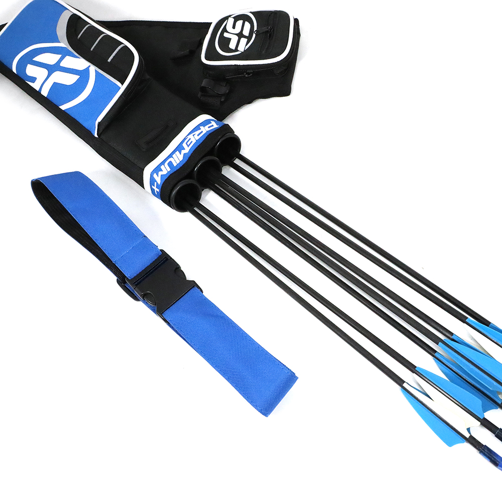 Nylon 3 Tube Hip Quiver with Belt - Holds 20-30 Arrows