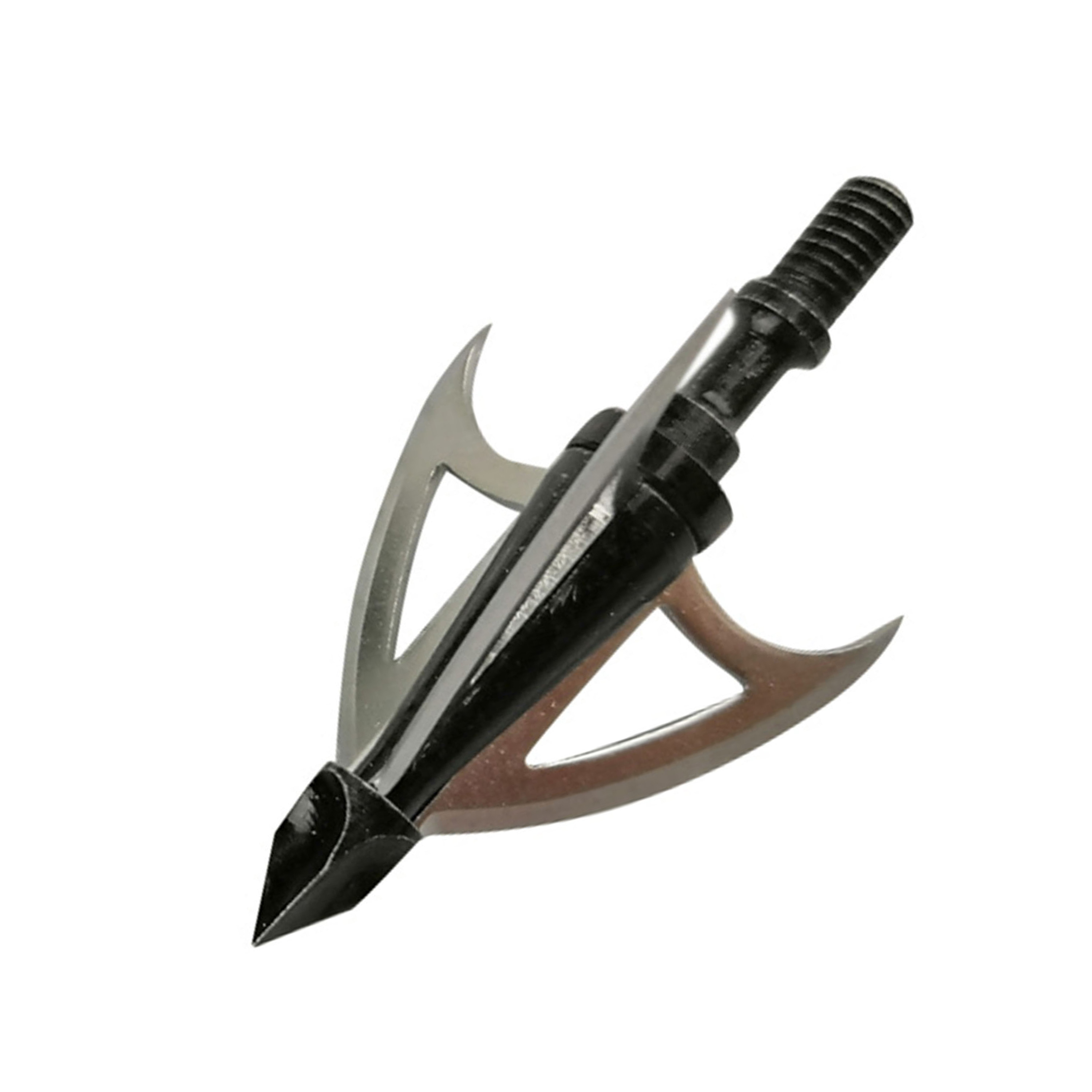 12 Archery Metal 3 Blade Hunting Broadheads 100gr Screw Tips