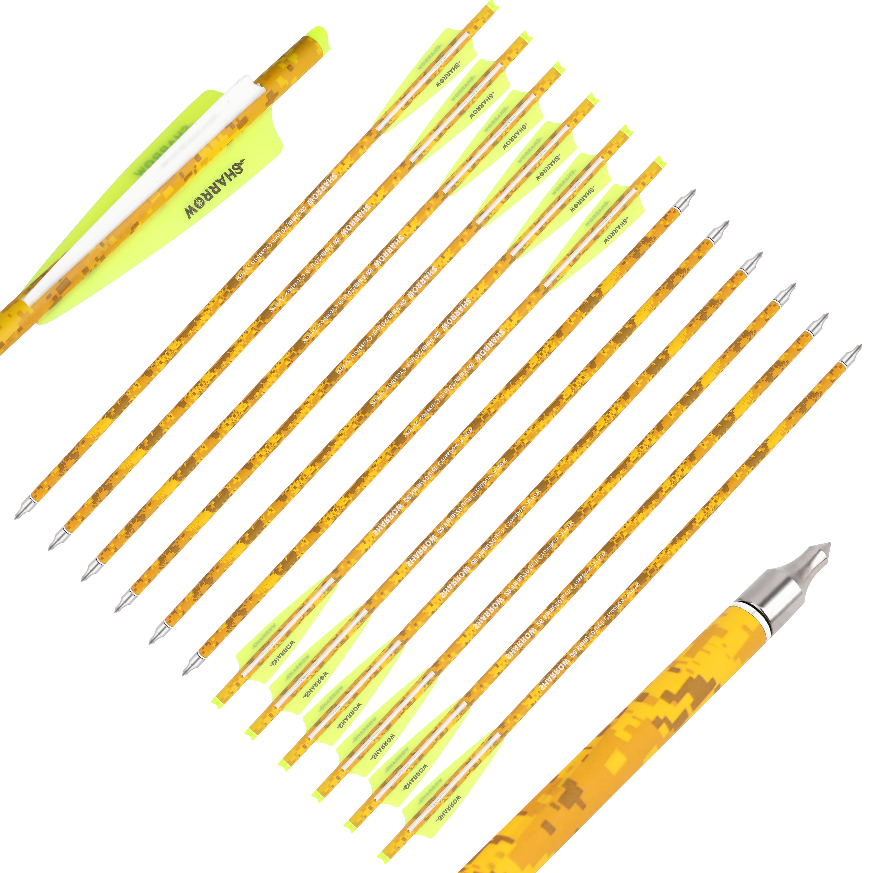 12 X 16'' 18’‘ Archery Bolts Carbon Arrow Bow Hunting Shooting