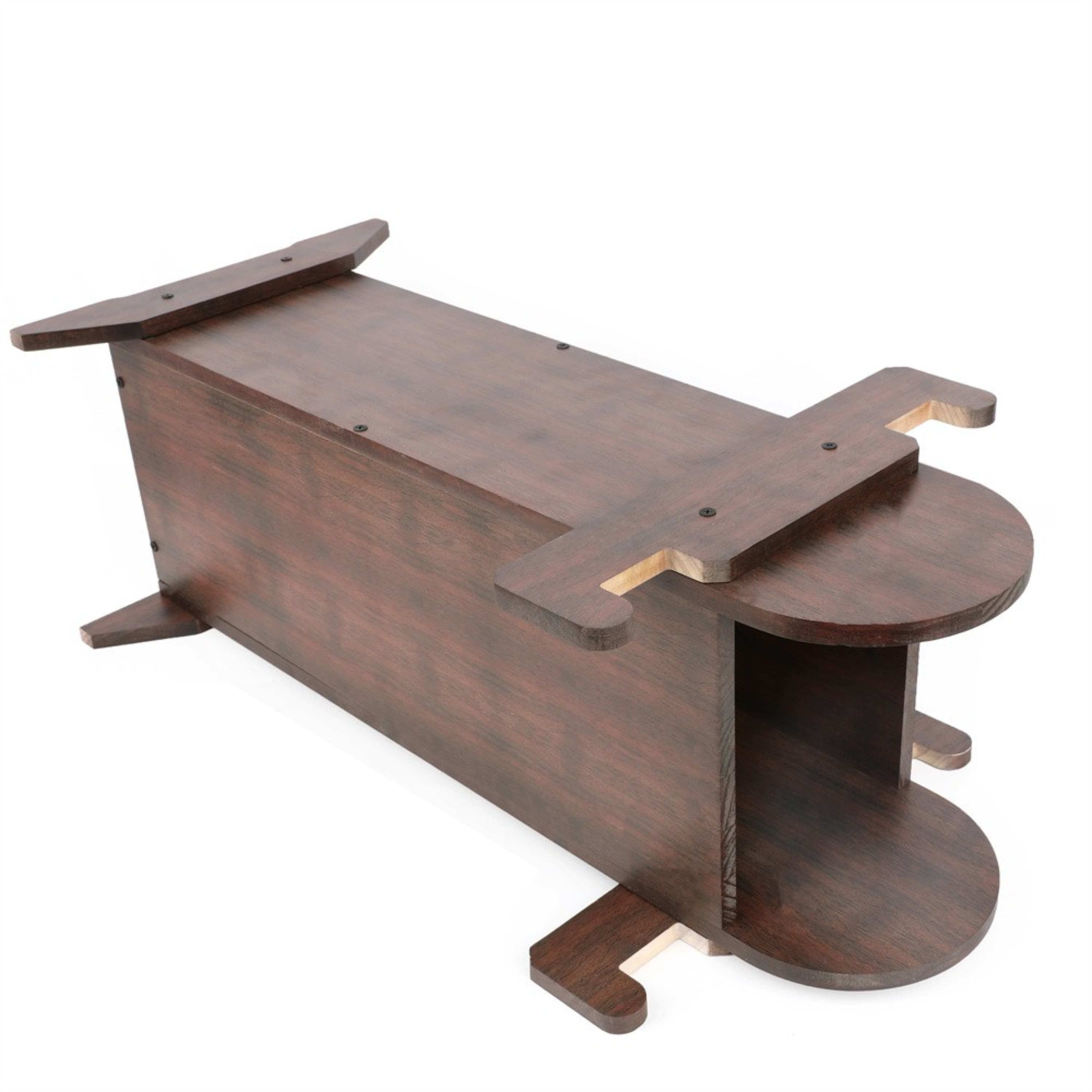 Solid Wooden Archery Quiver Bow Stand for Target Practice