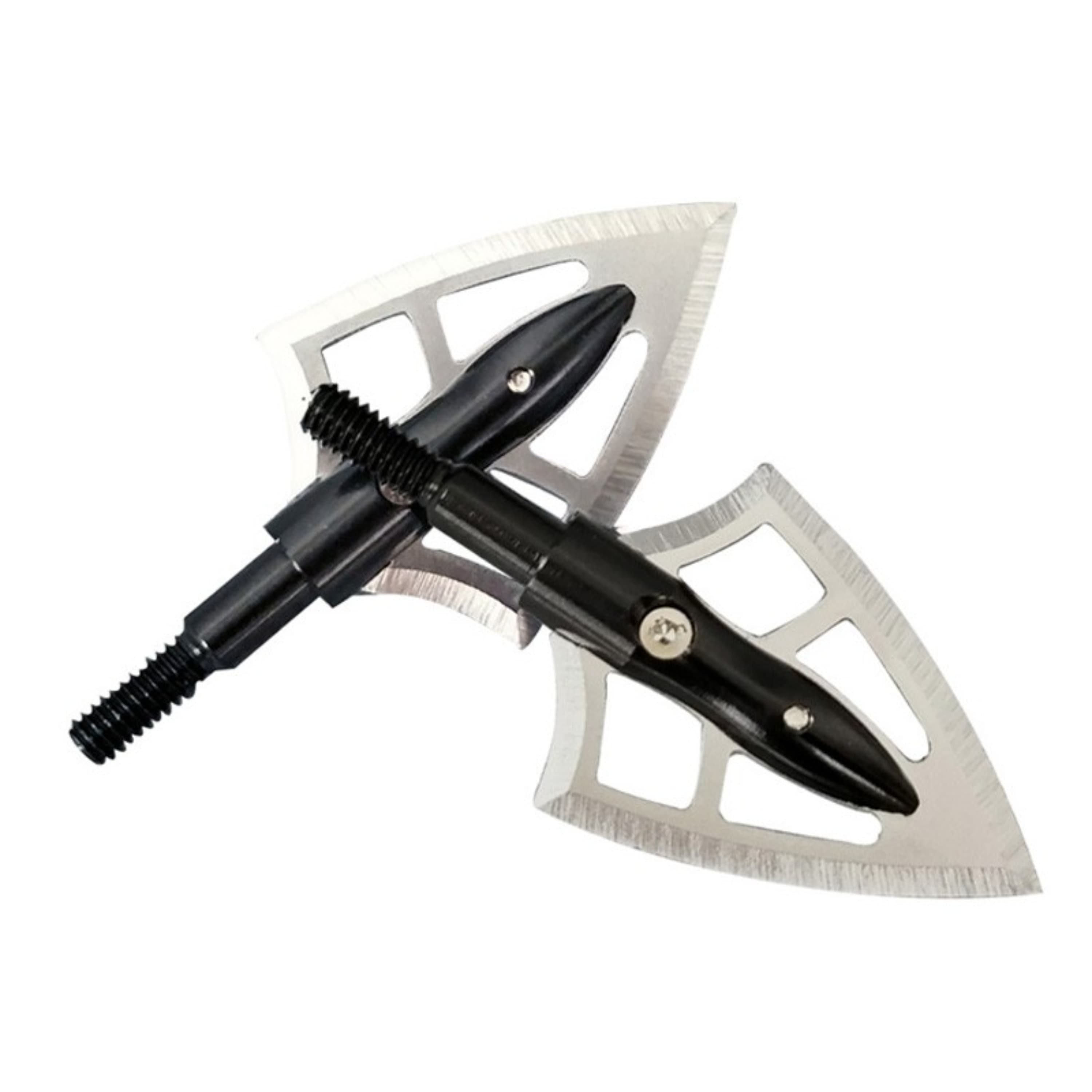 100 Grain Archery Broadheads 2-Blade Fixed Arrowheads In Point Broadheads Box