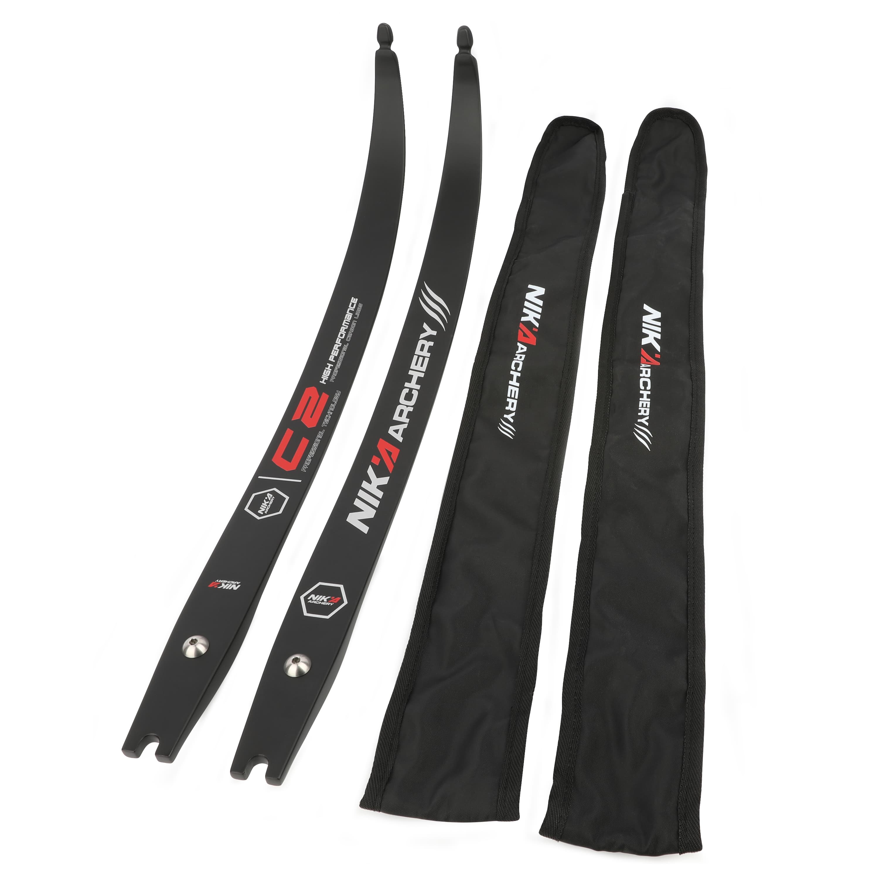 NIKA C2 ILF Recurve Limbs Carbon 68" @25H AMO 12-50# @28"-CHN Archery