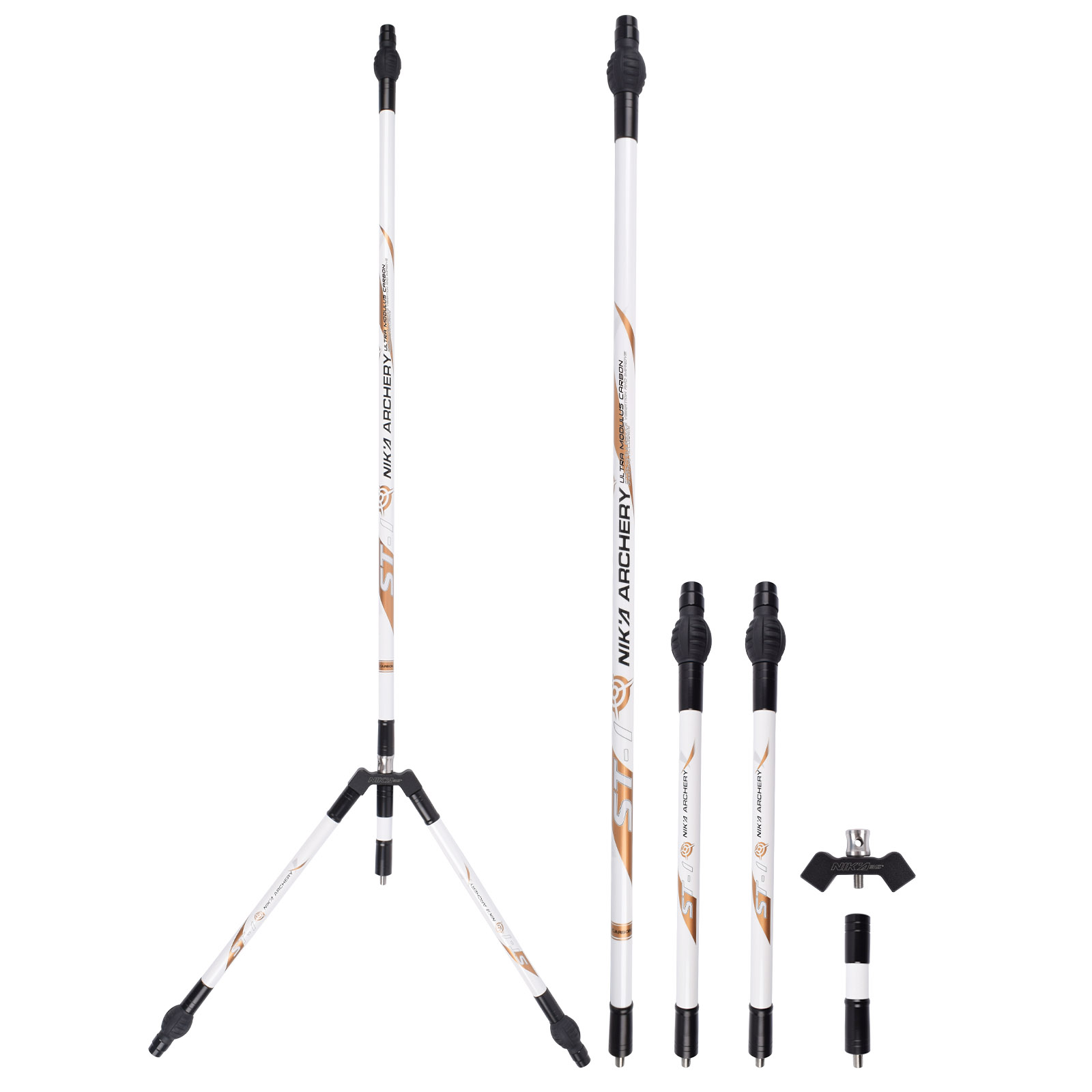 NIKA ST-1 Carbon Target Stabilizer Set for Archery (30" 12" 5")