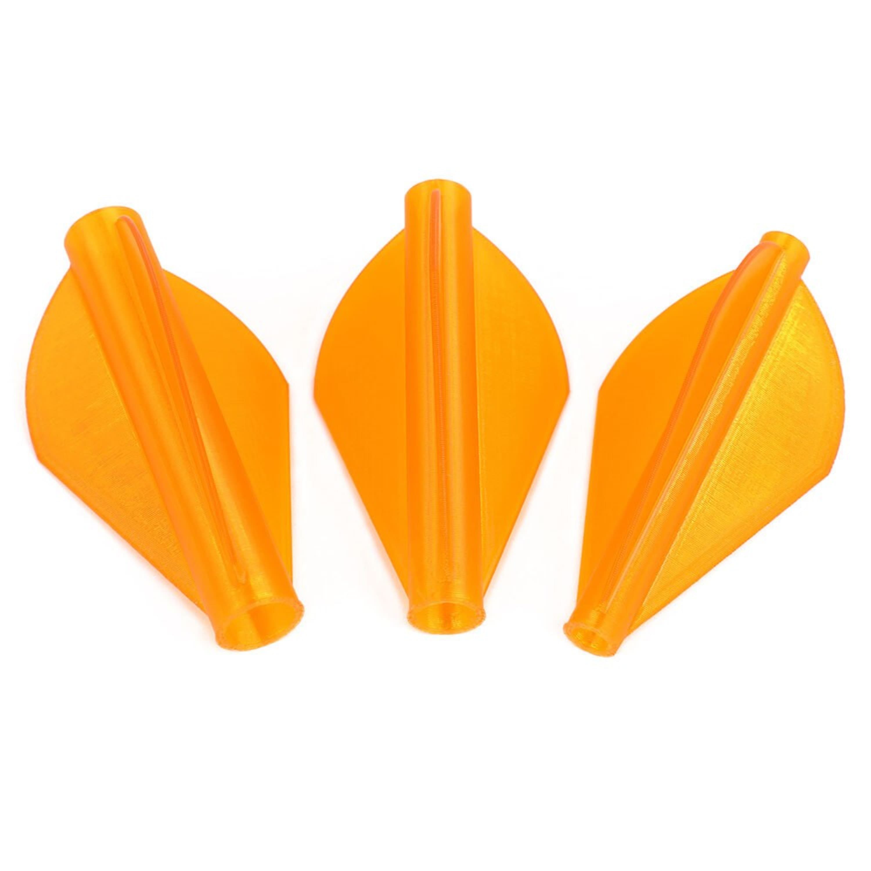 AMEYXGS 1.75" One-Piece Arrow Vanes for 4.0/6.0/7.6mm Shafts (50 Pack)